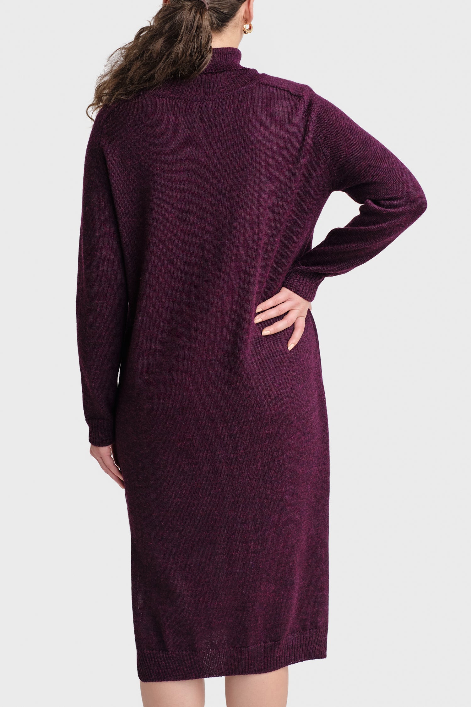 Cozy Maxi Dress Plum