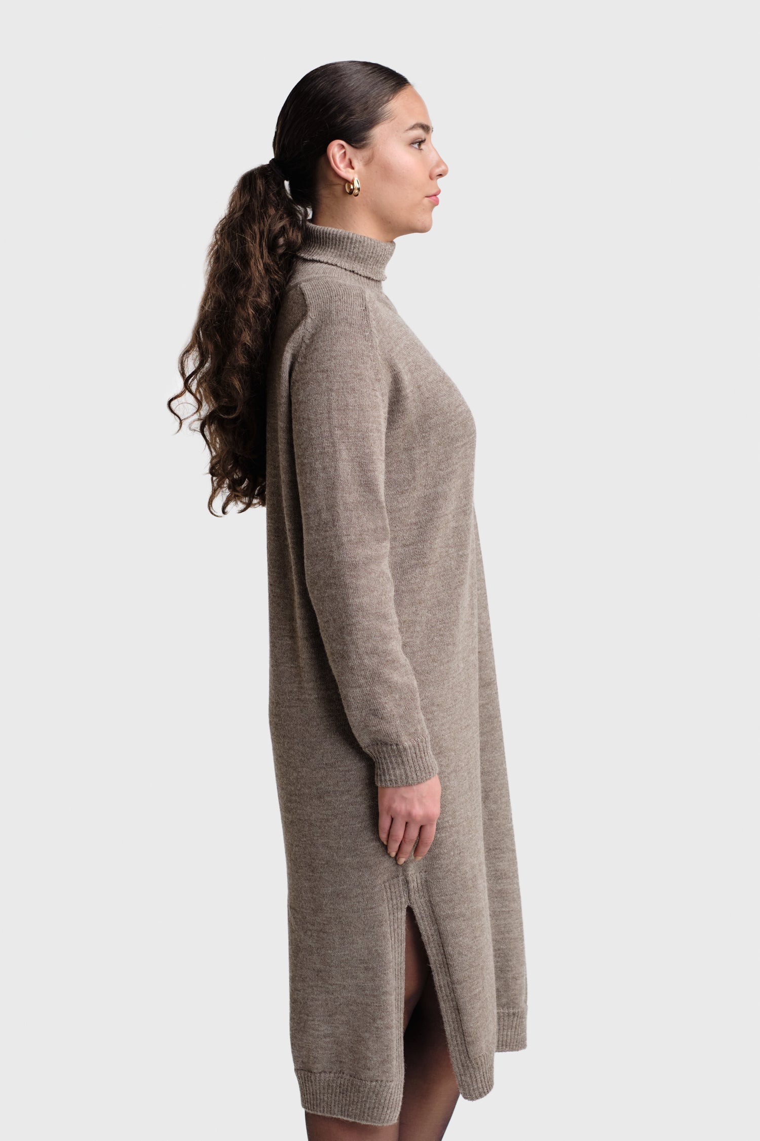 Cozy Maxi Dress Dark Greige