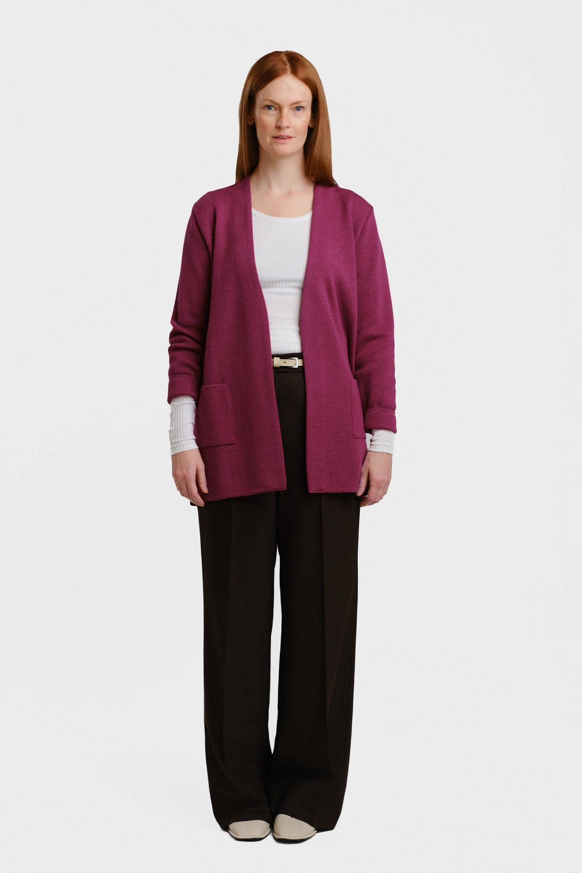 Woods Cardigan Rhubarb