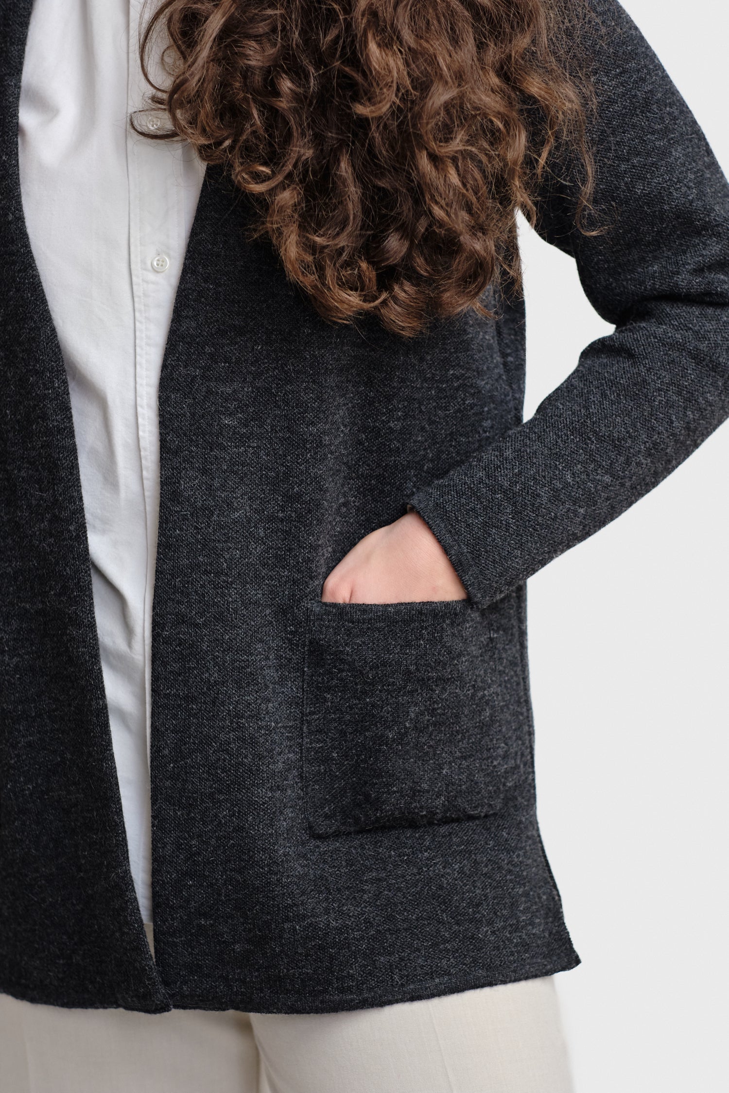 Woods Cardigan Charcoal