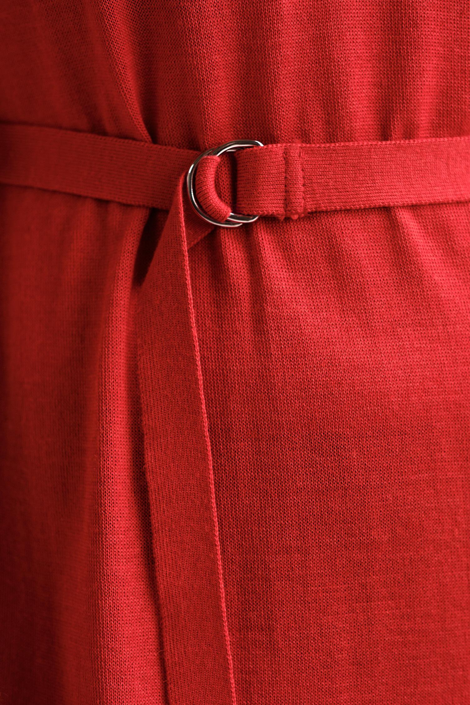 red knitted dresses VOYAGE knitted dress, scarlet red