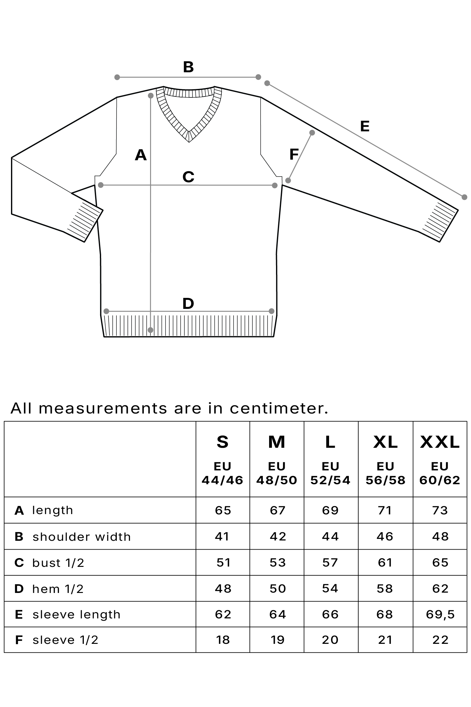 Size chart image 1