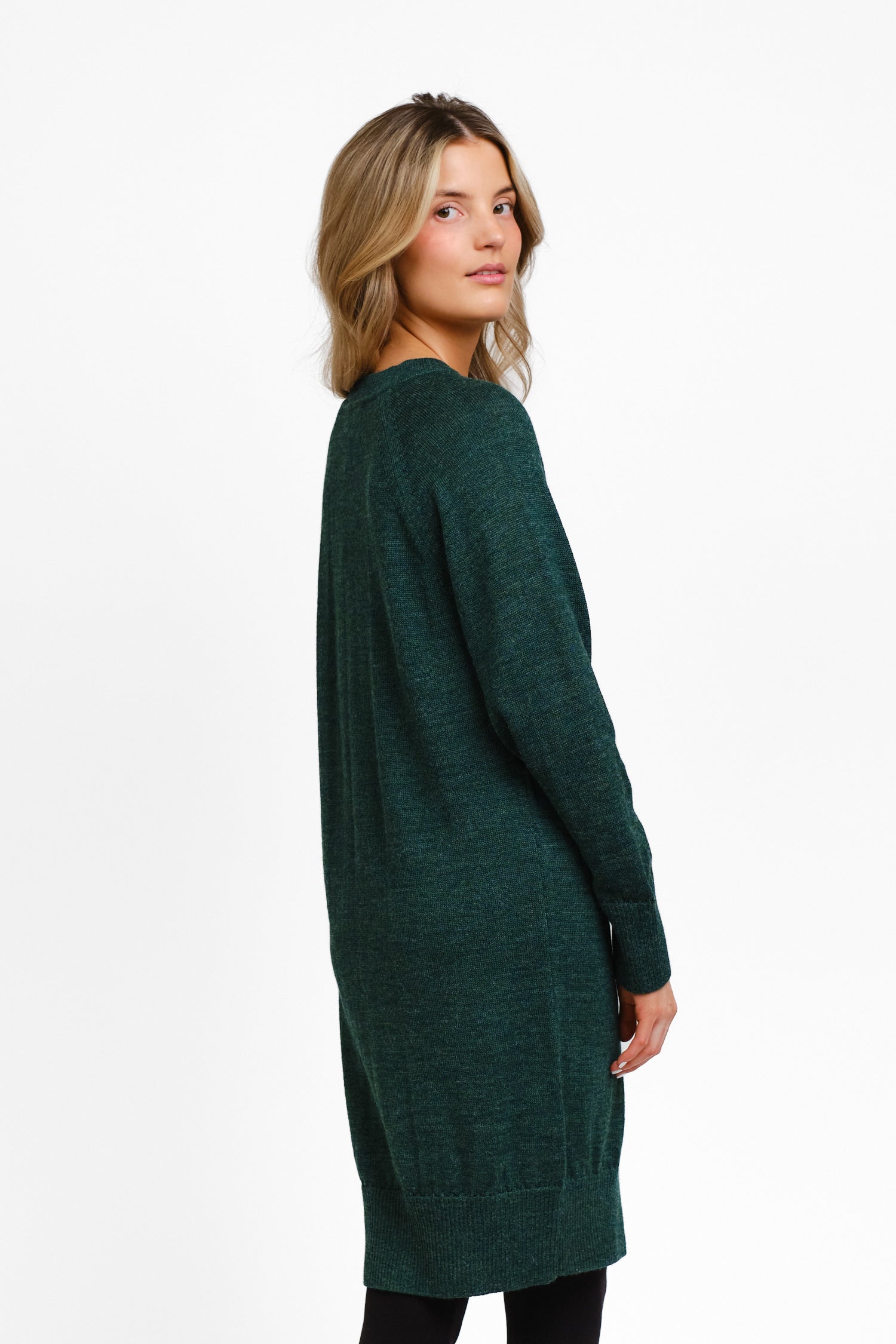 Shine Dress Deep Green