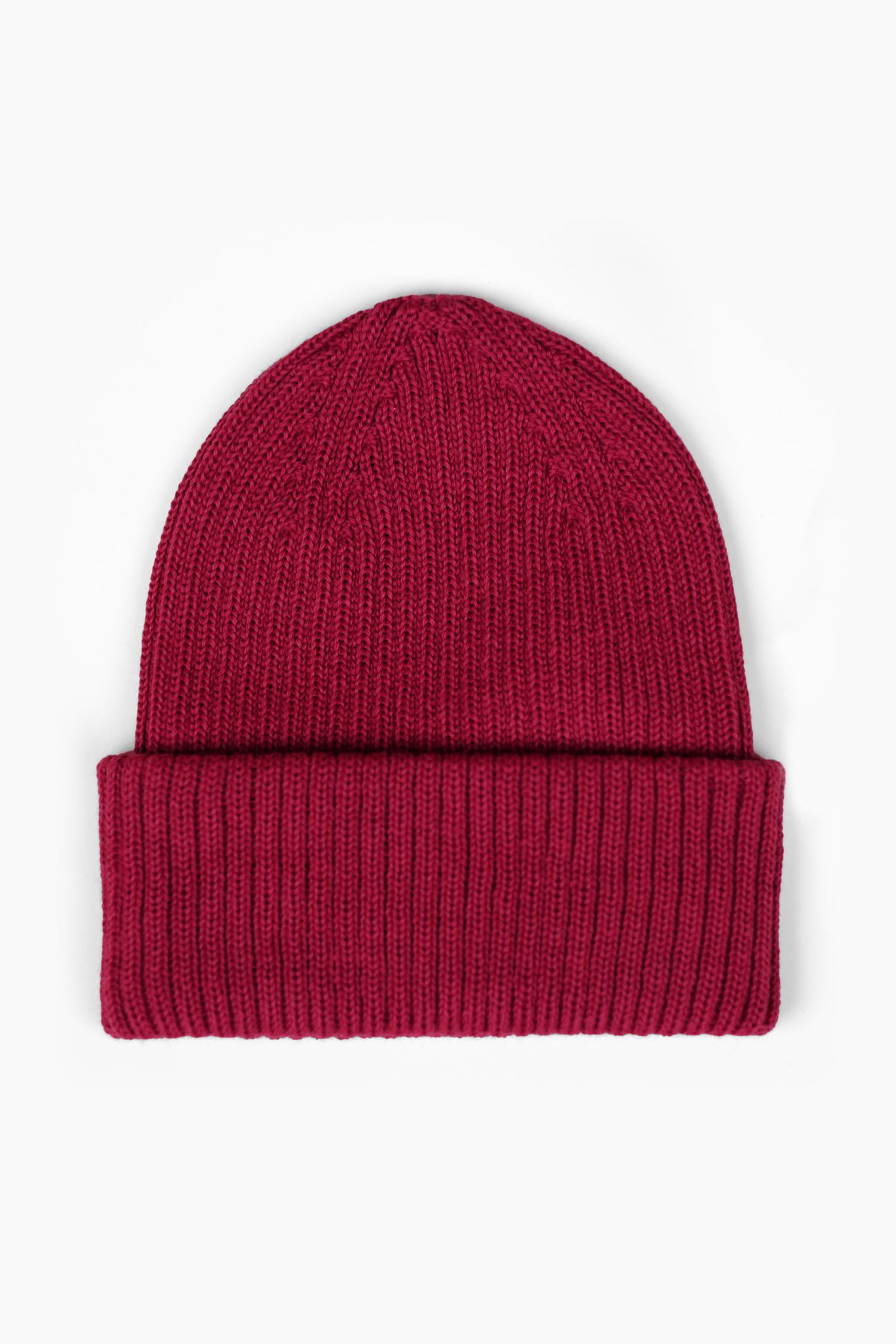 Fold Beanie Cranberry Red