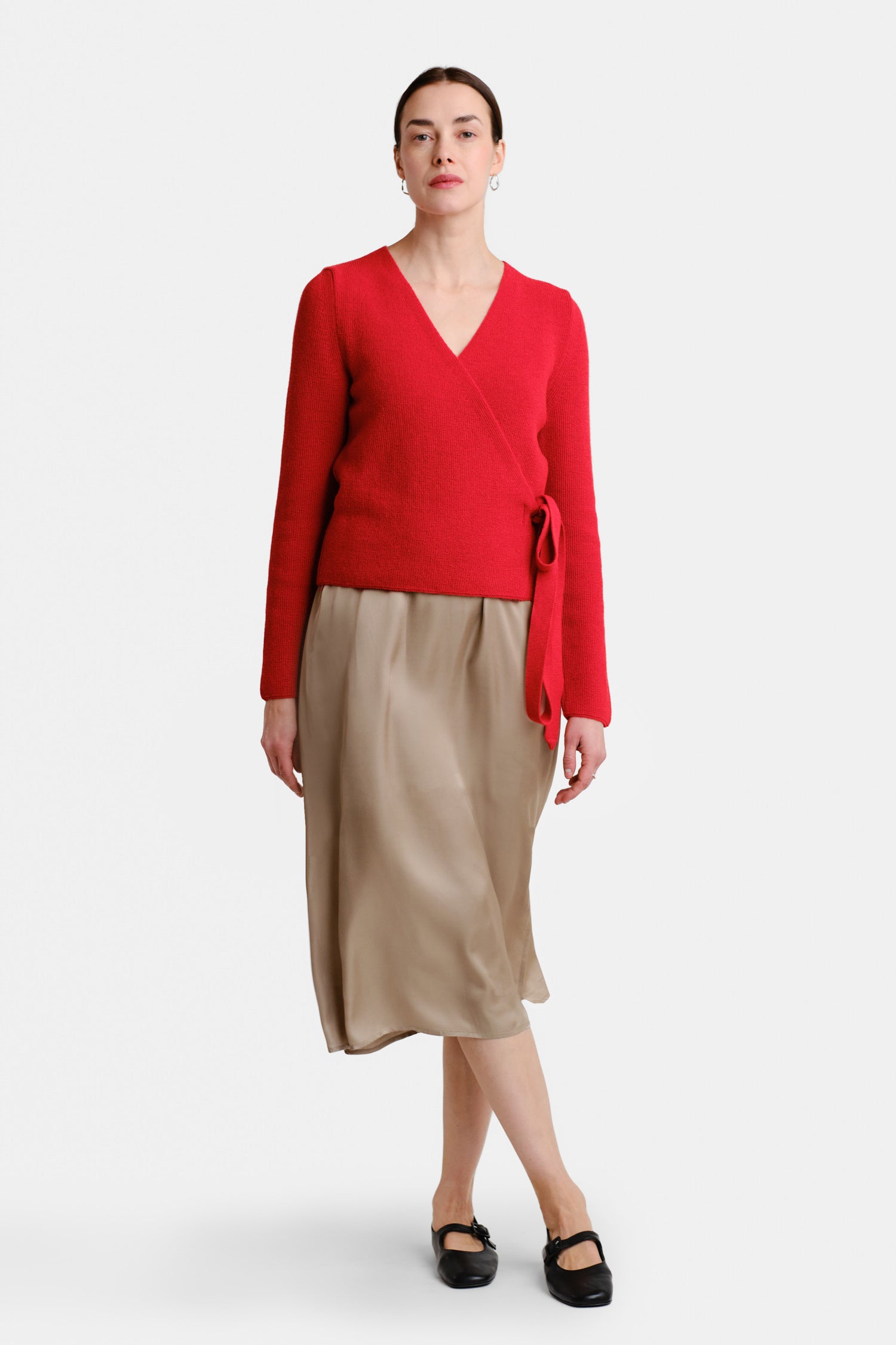 Calm Cardigan Cadmium Red