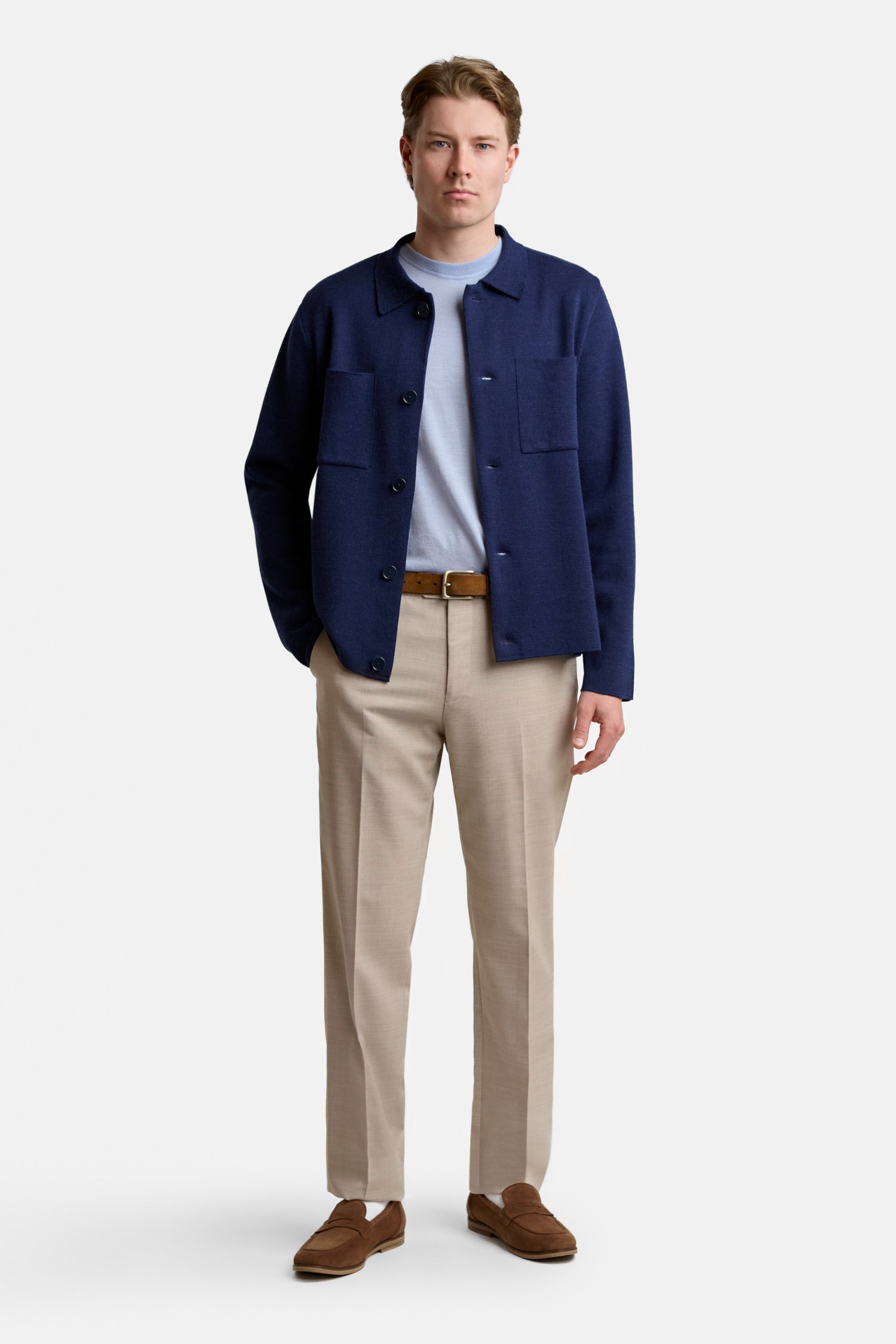 FORTE overshirt, midnight blue