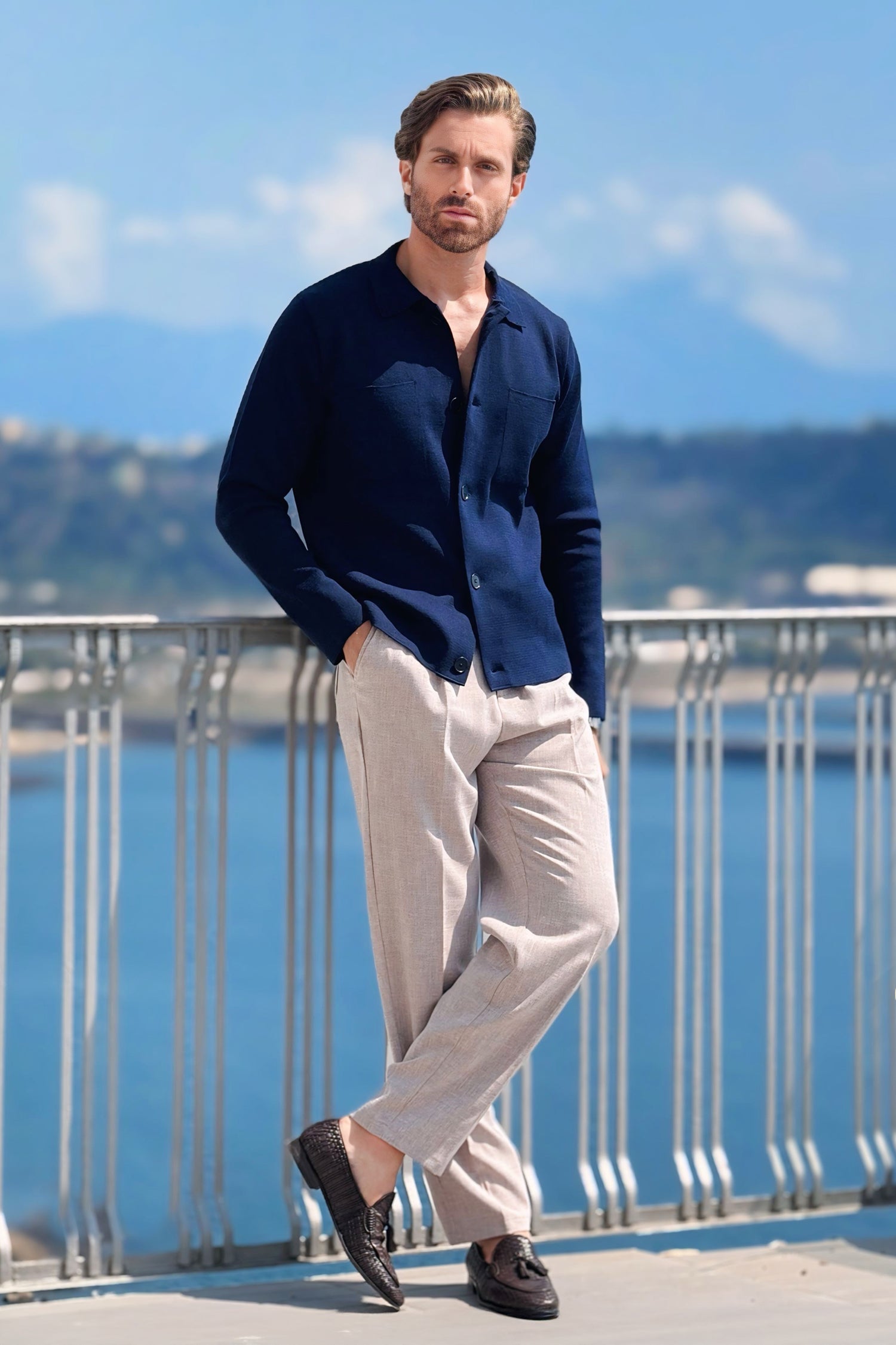 FORTE overshirt, midnight blue | Alpa