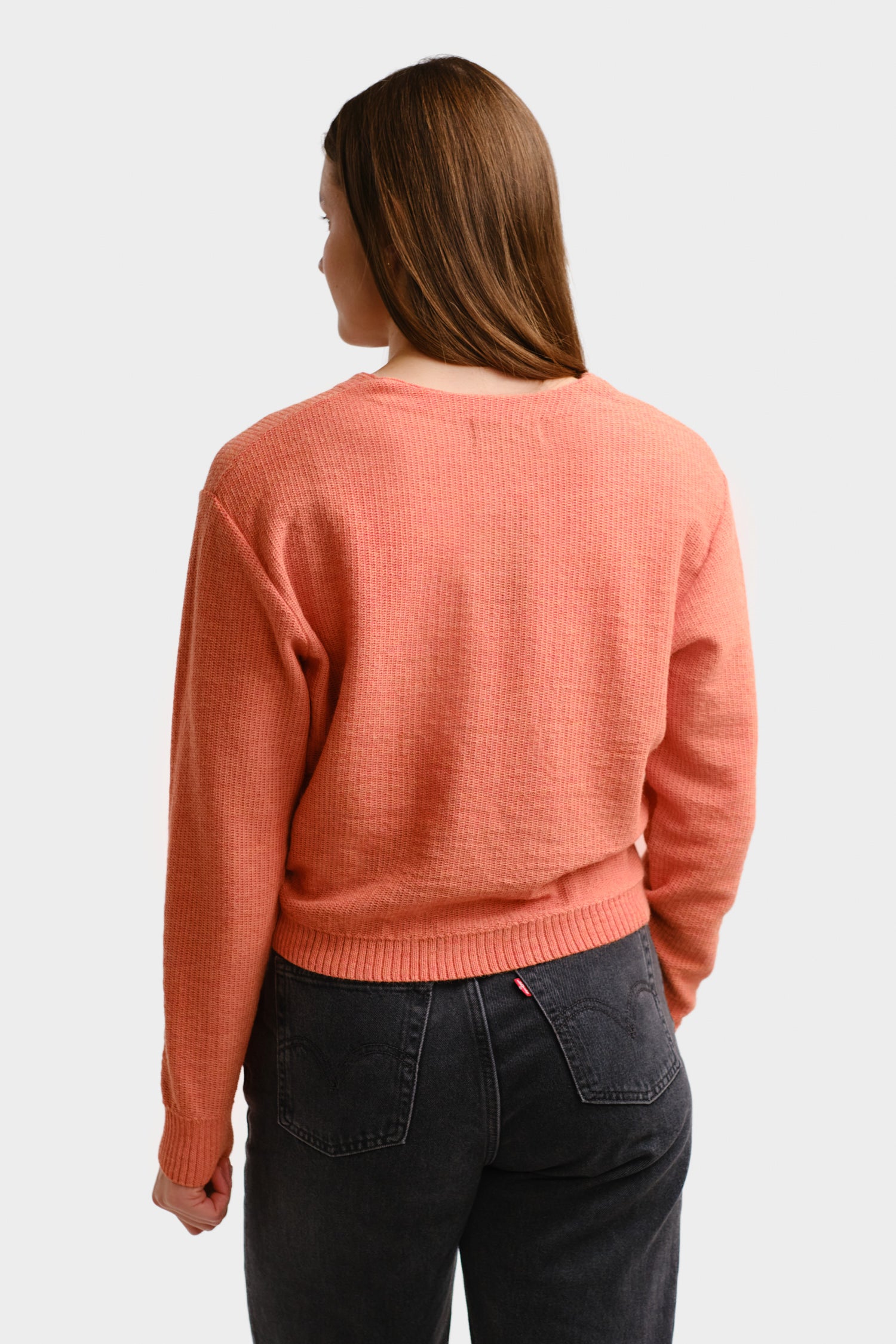 Petiole Cardigan Peach