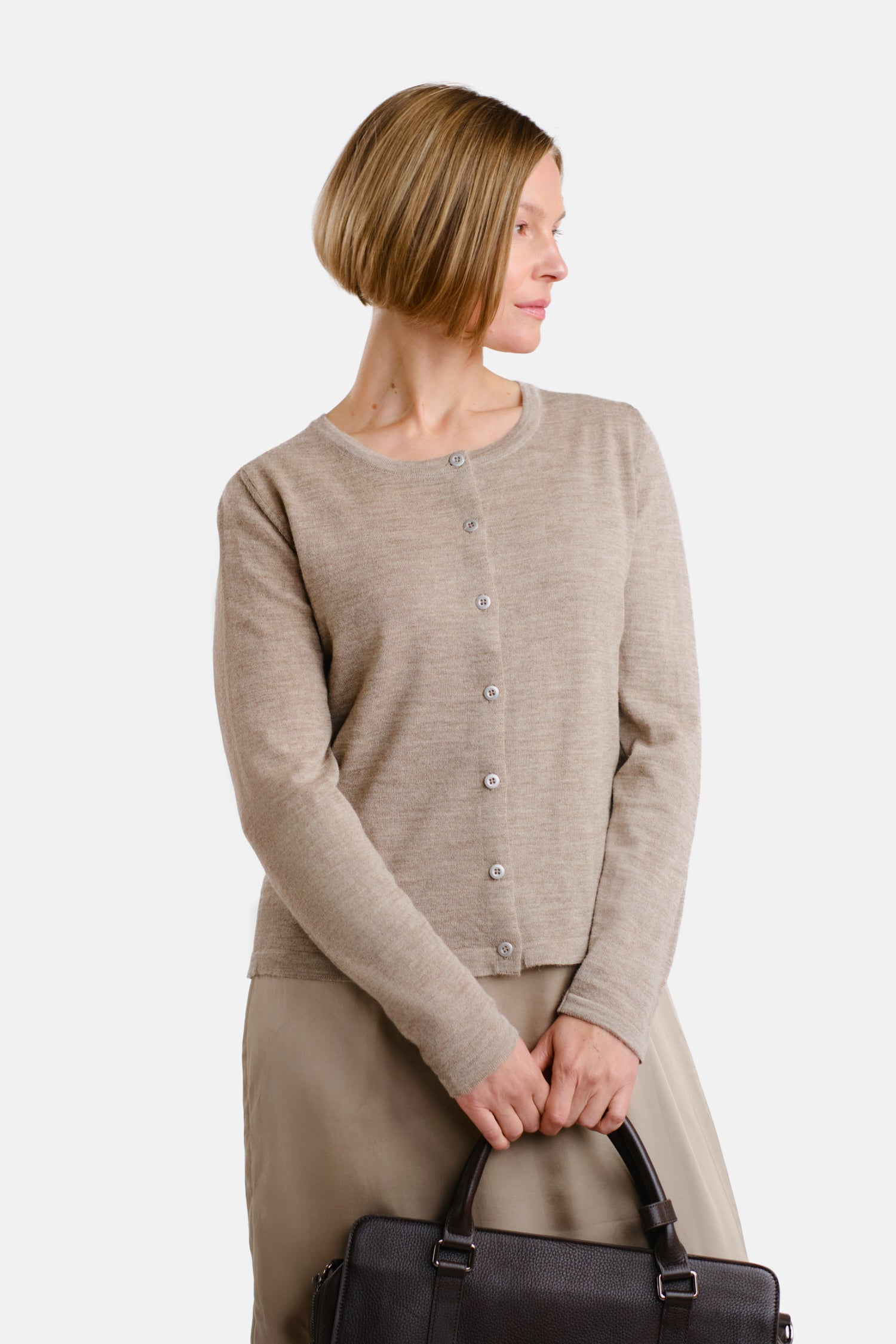 Serene Cardigan Greige 2 0