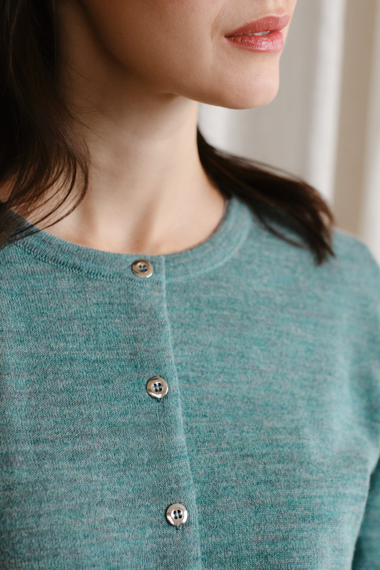 Serene Cardigan Light Turquoise