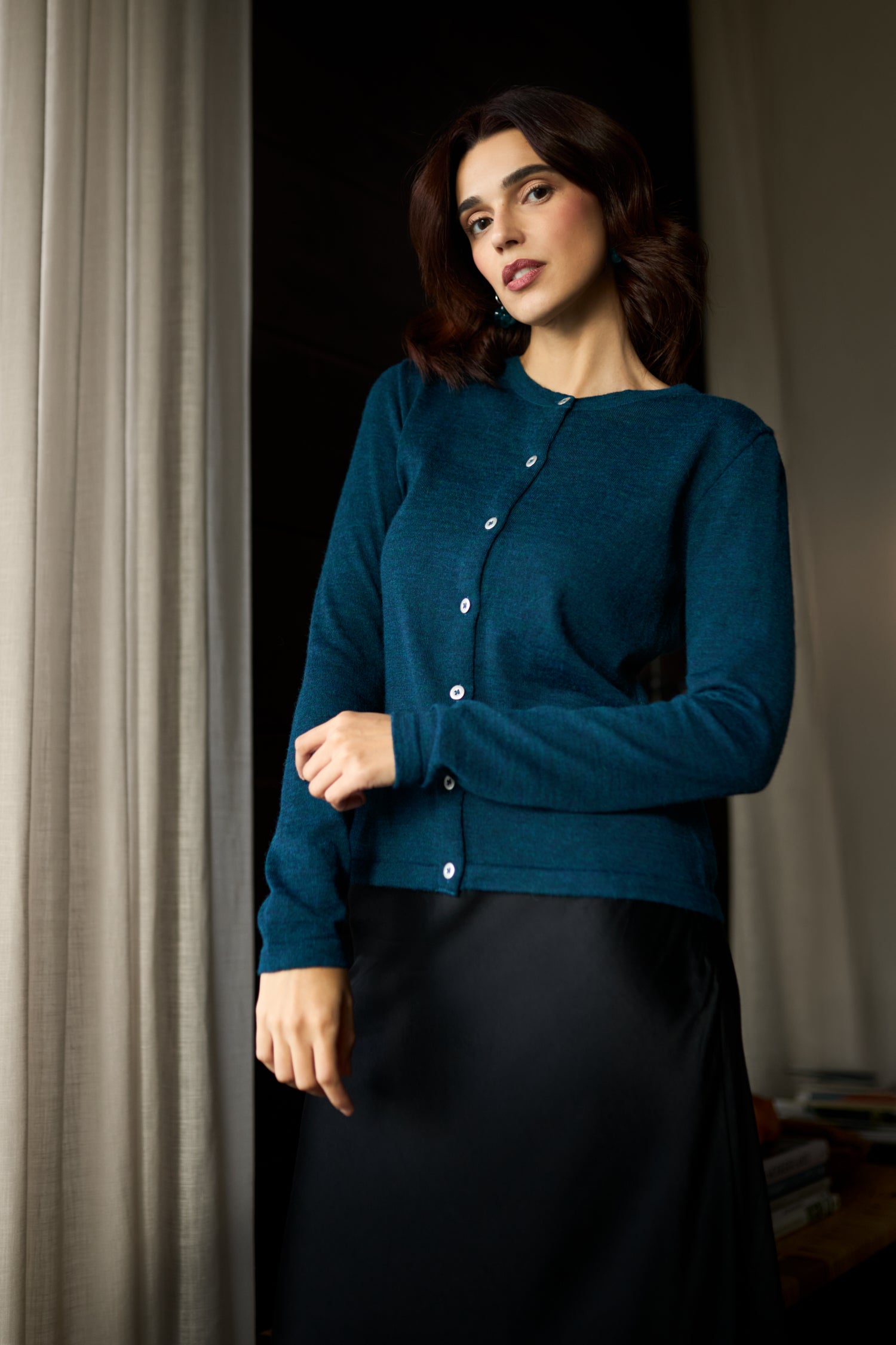 SERENE cardigan 2.0, petrol