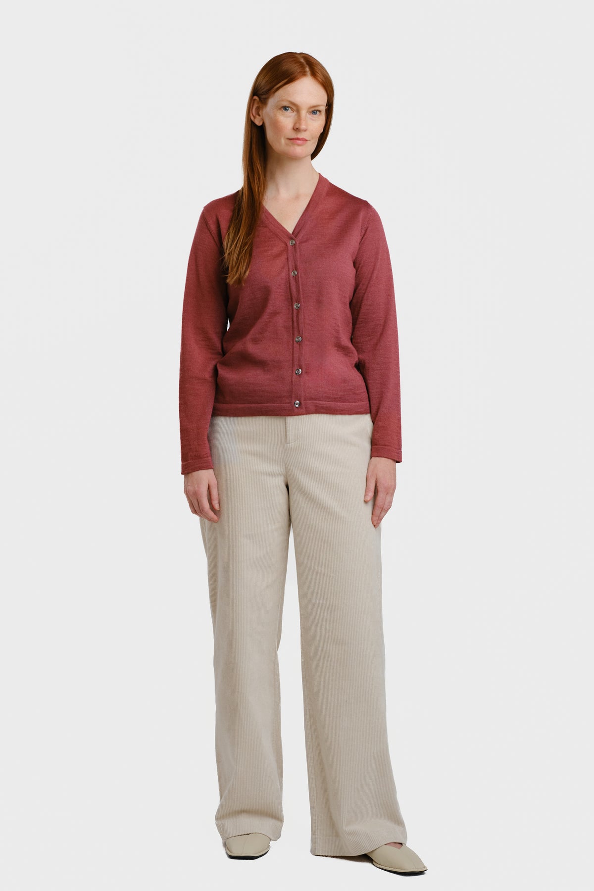SILENT cardigan, raspberry