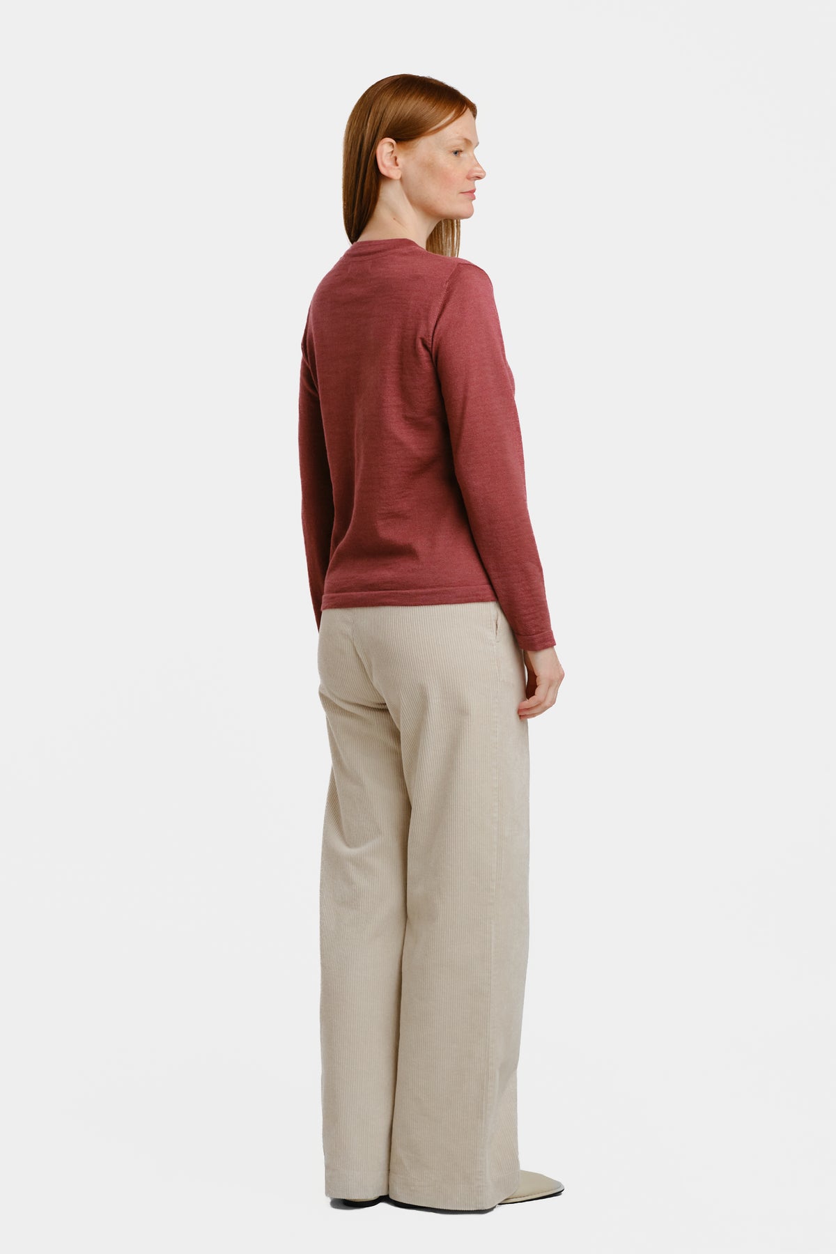 SILENT cardigan, raspberry