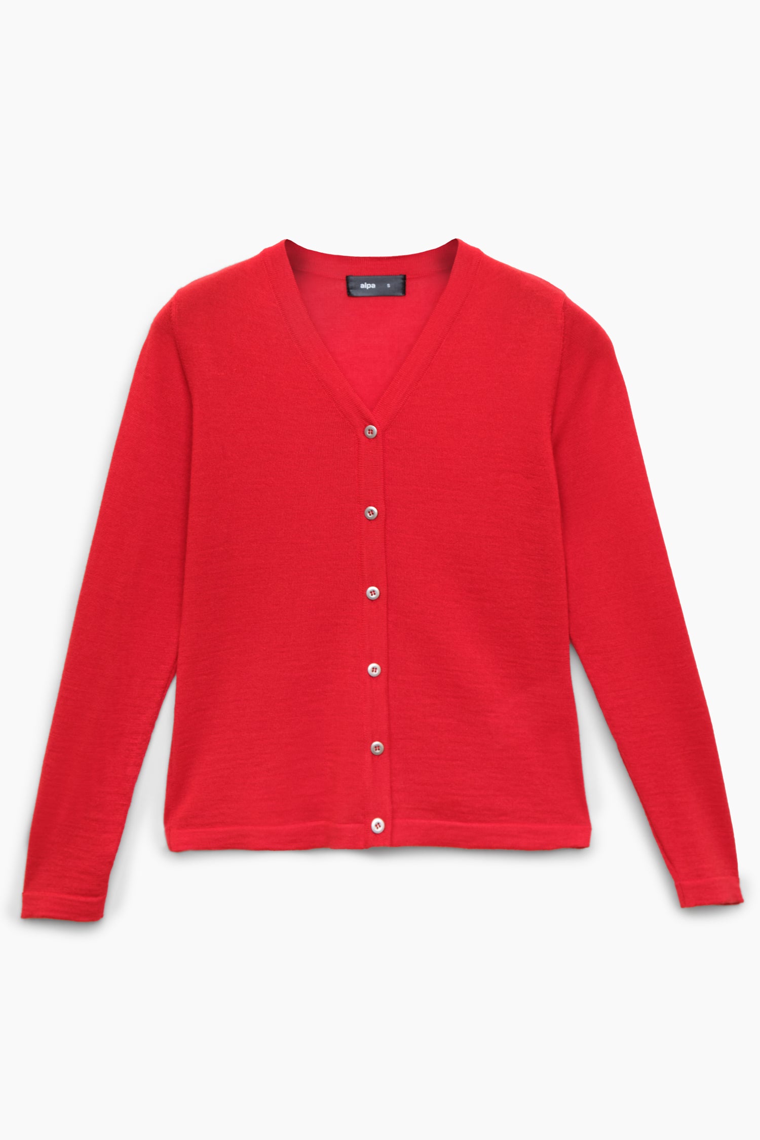 Silent Cardigan Scarlet Red