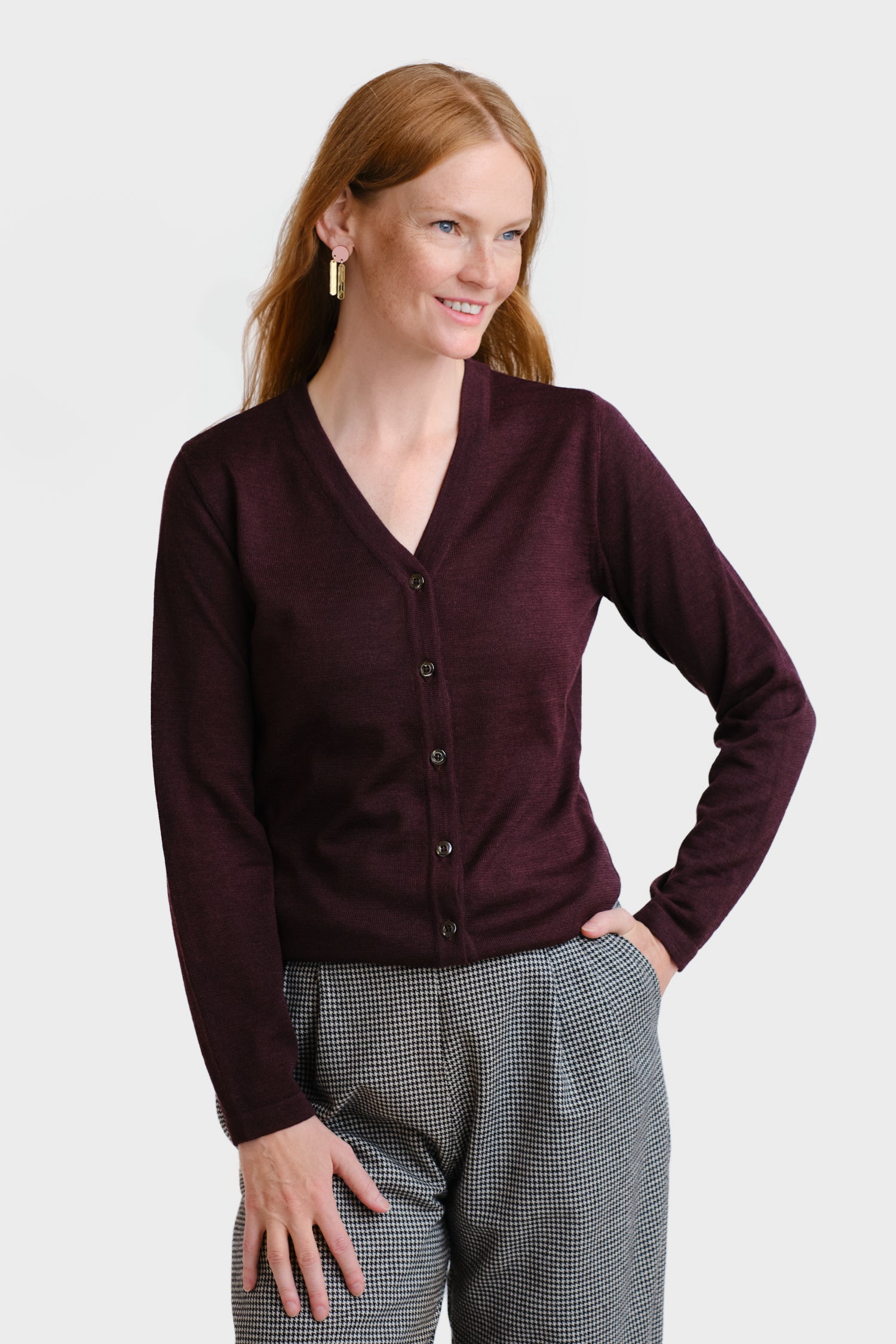Silent Cardigan Fig