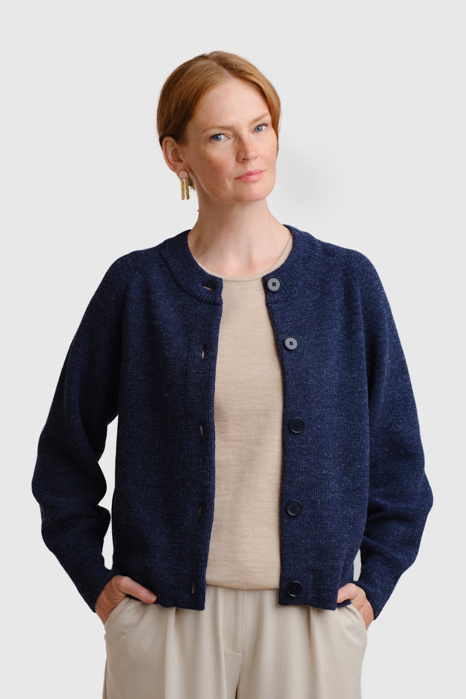 Soon Cardigan Indigo