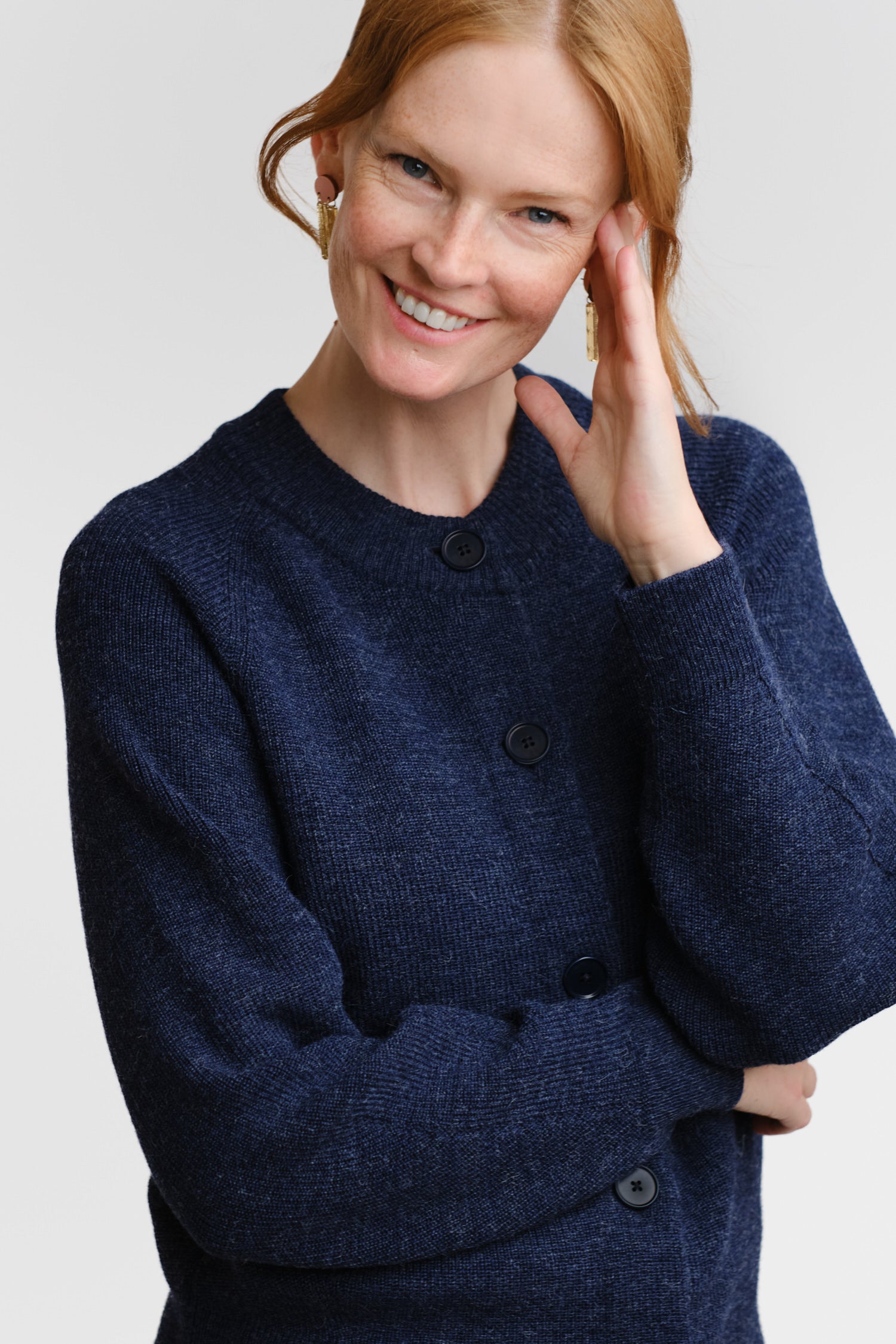 Soon Cardigan Indigo