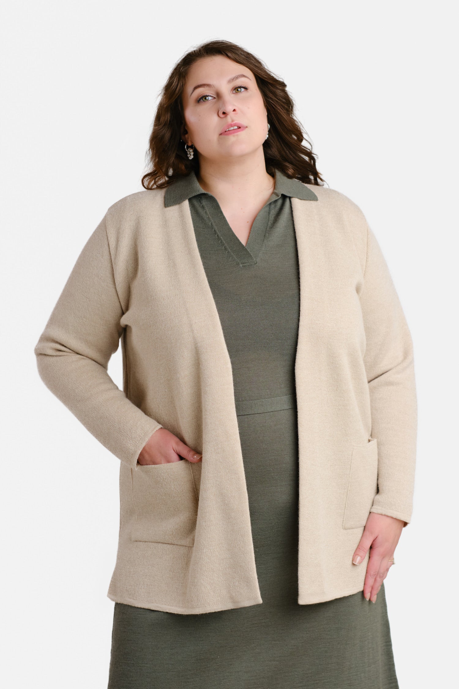 WOODS cardigan, beige | Alpa