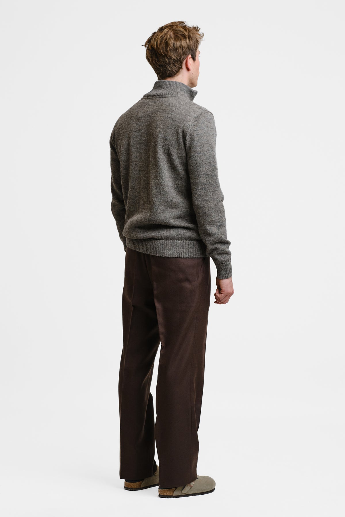 ZIPPER cardigan, ash