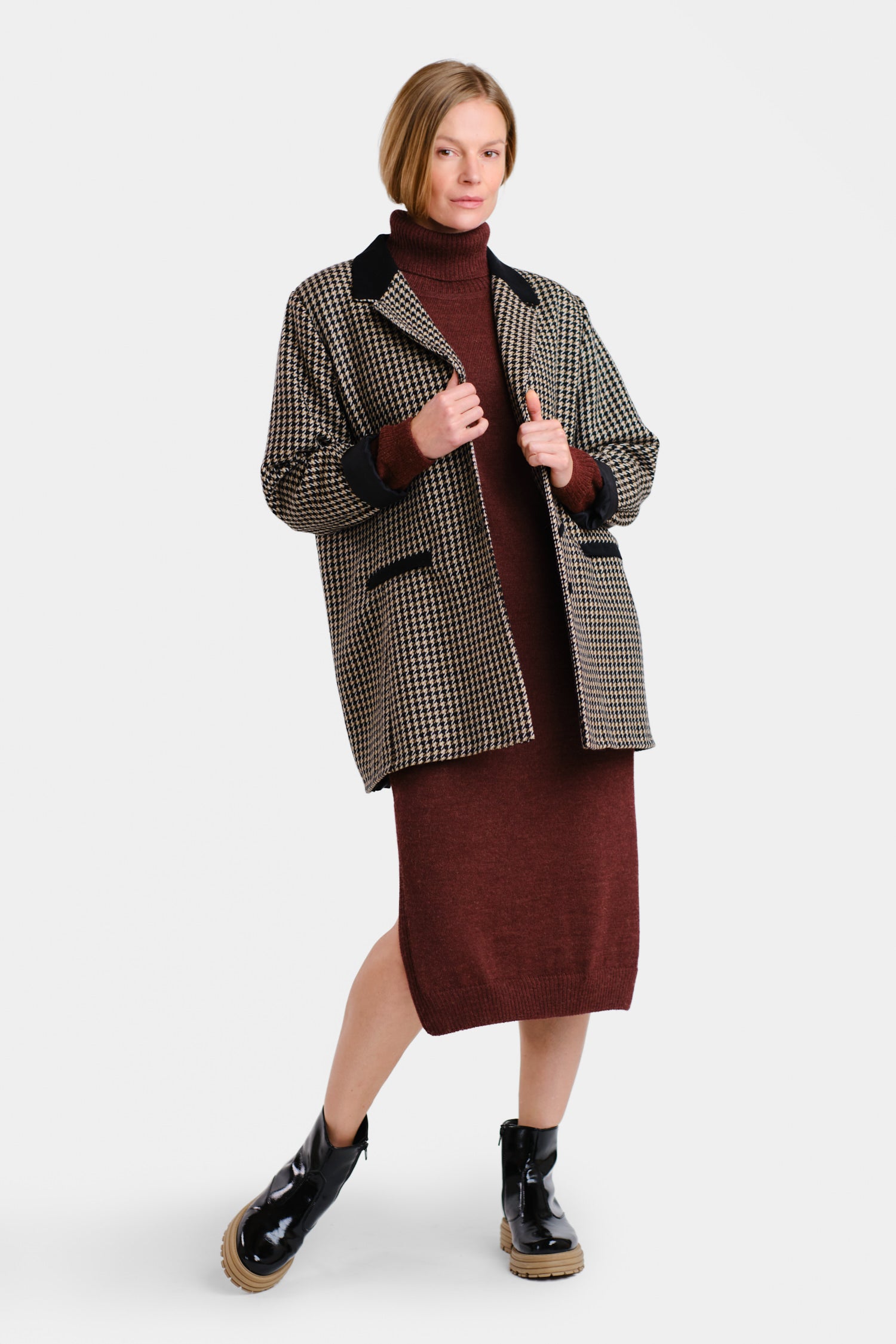 Cozy Maxi Dress Bordeaux