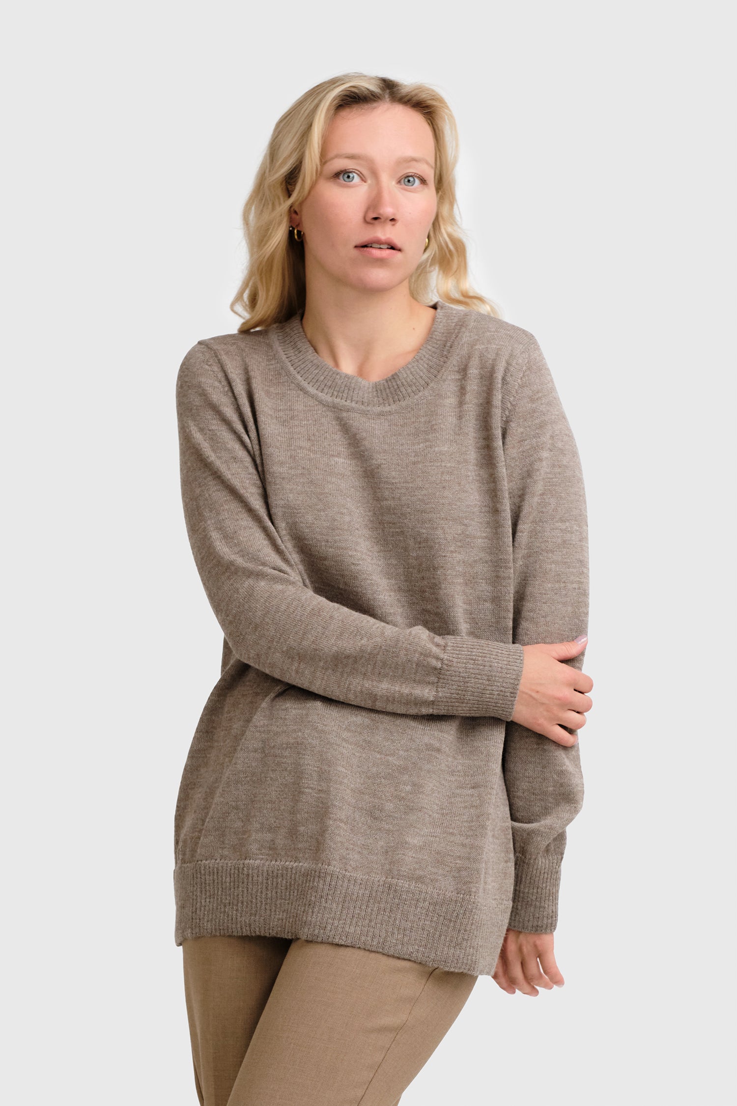 Dialogue Sweater Dark Greige