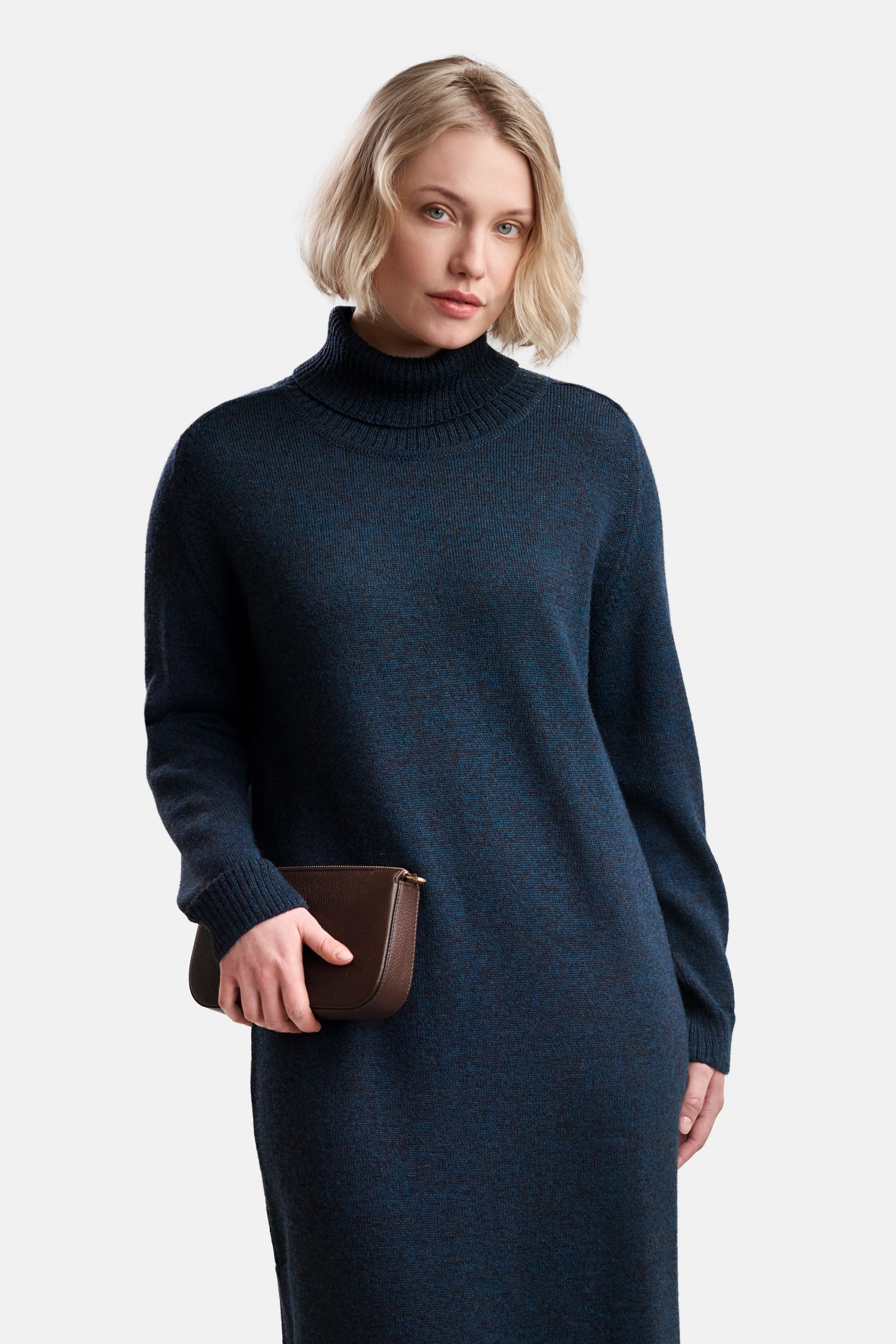 COZY maxi dress, dark petrol