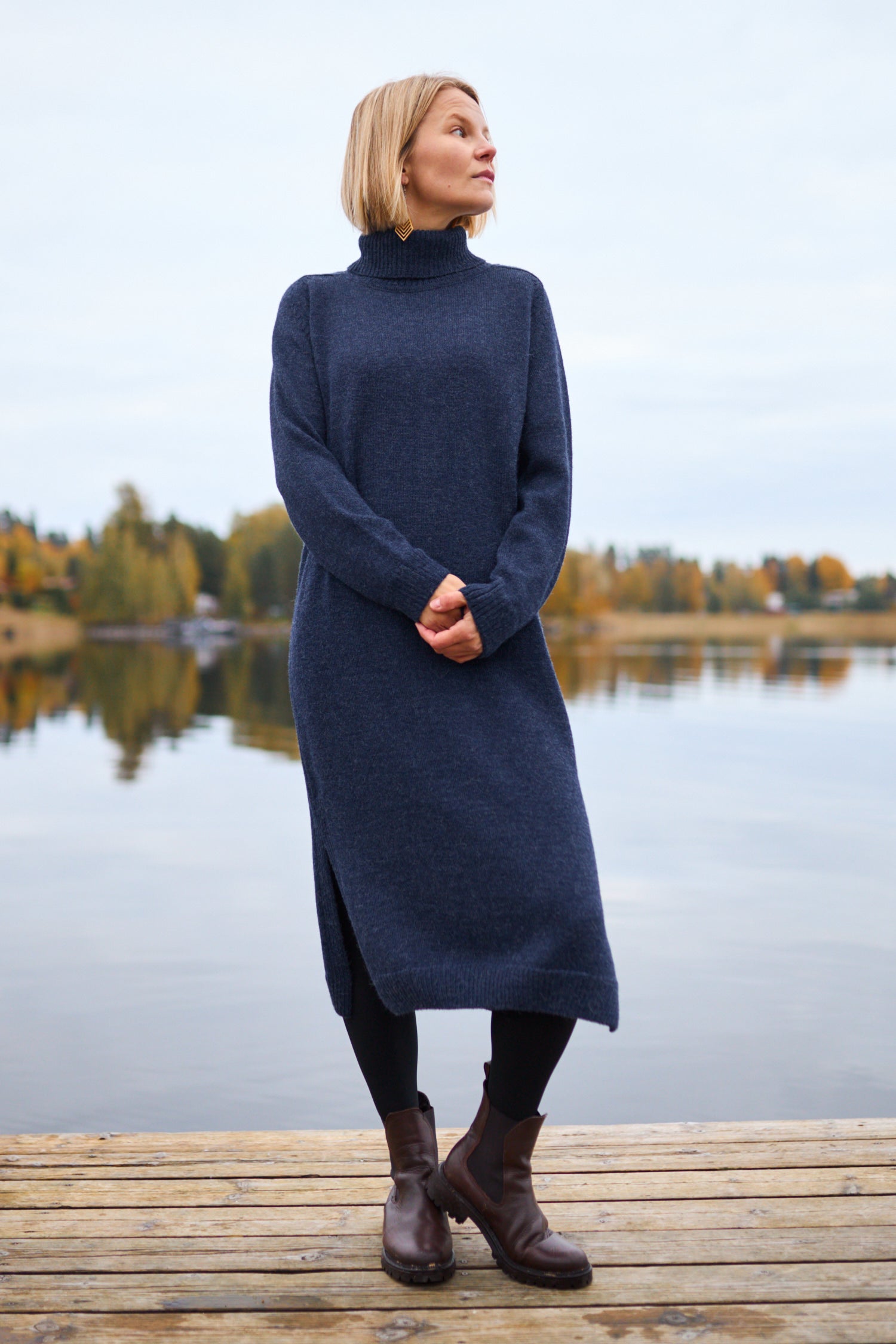 Cozy Maxi Dress Indigo