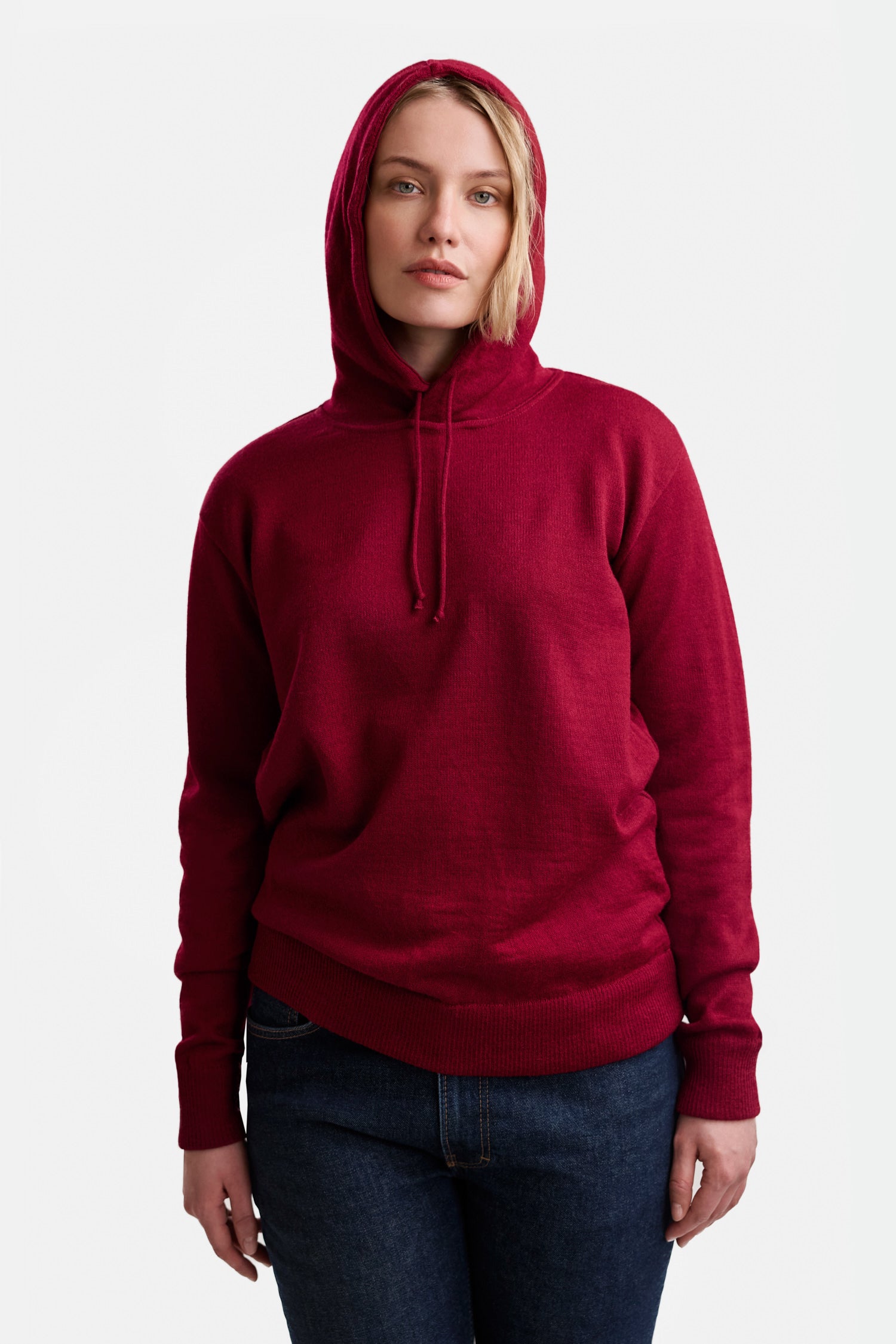 HOODIE pullover, cranberry