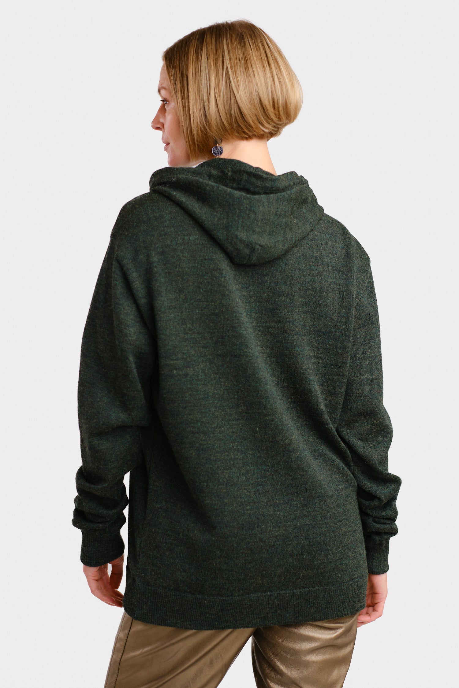 Hoodie Hooded Sweater Forest Green