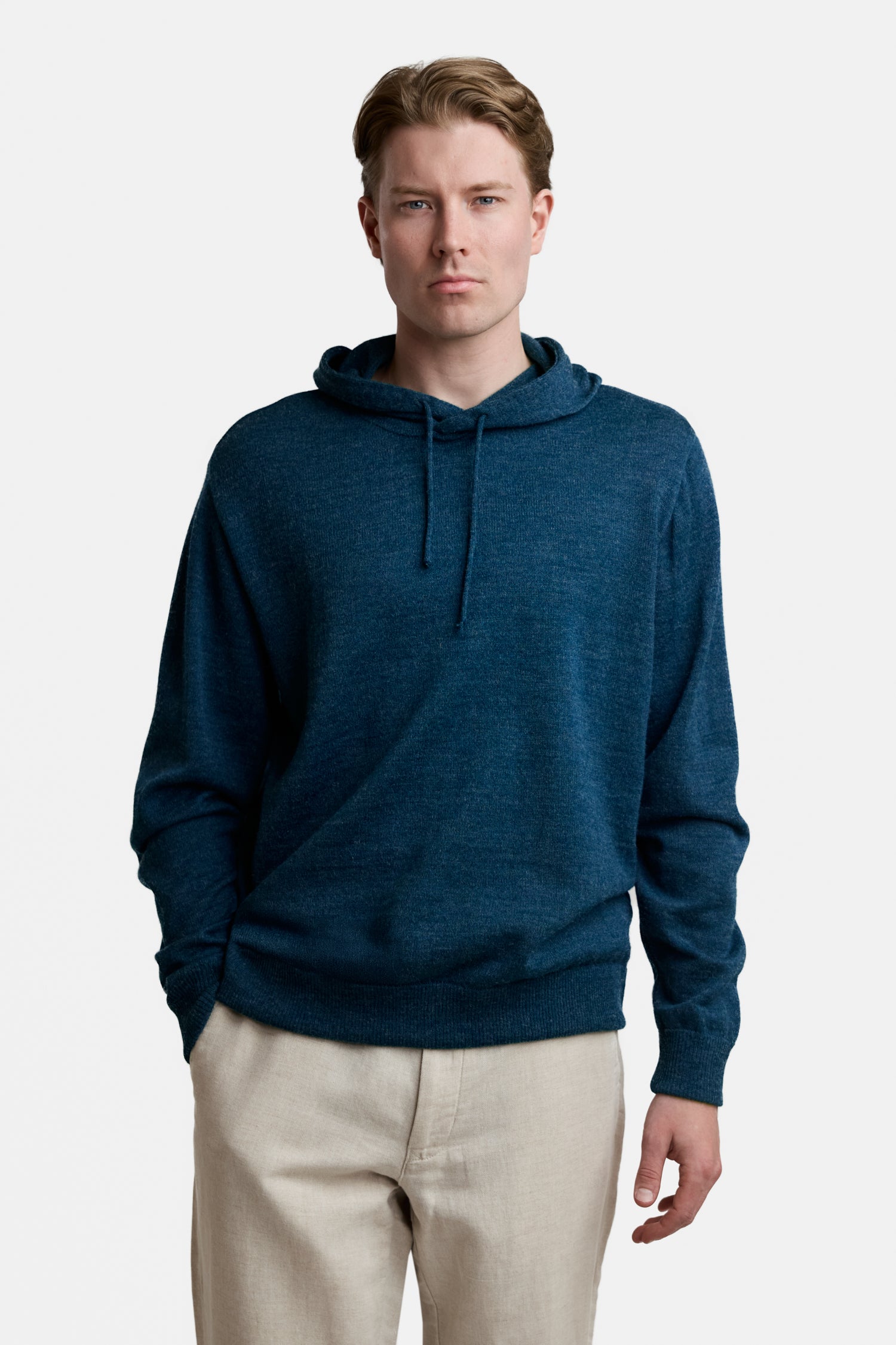 HOODIE alpaca hoodie, petrol