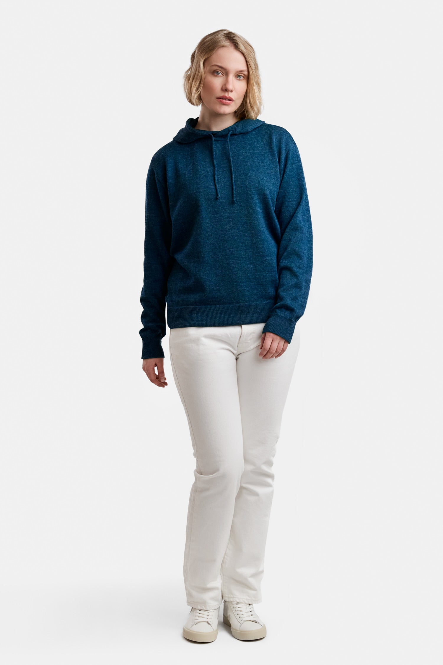 HOODIE pullover, petrol