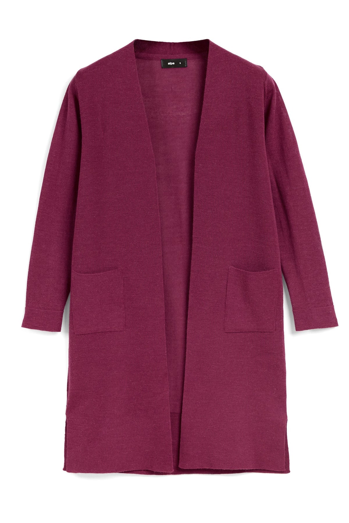 JOY cardigan, rhubarb