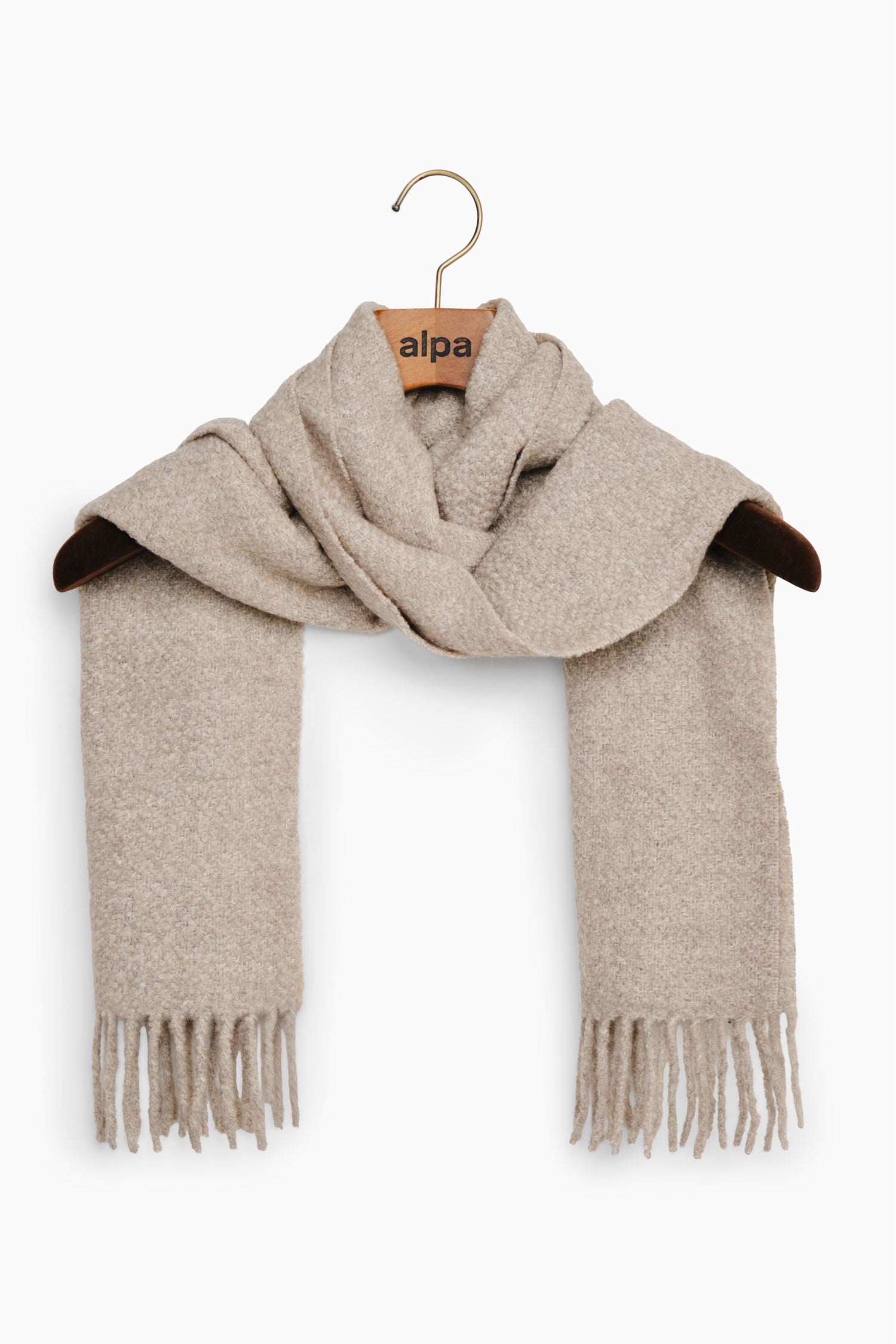 Curl Boucle Scarf Oatmeal