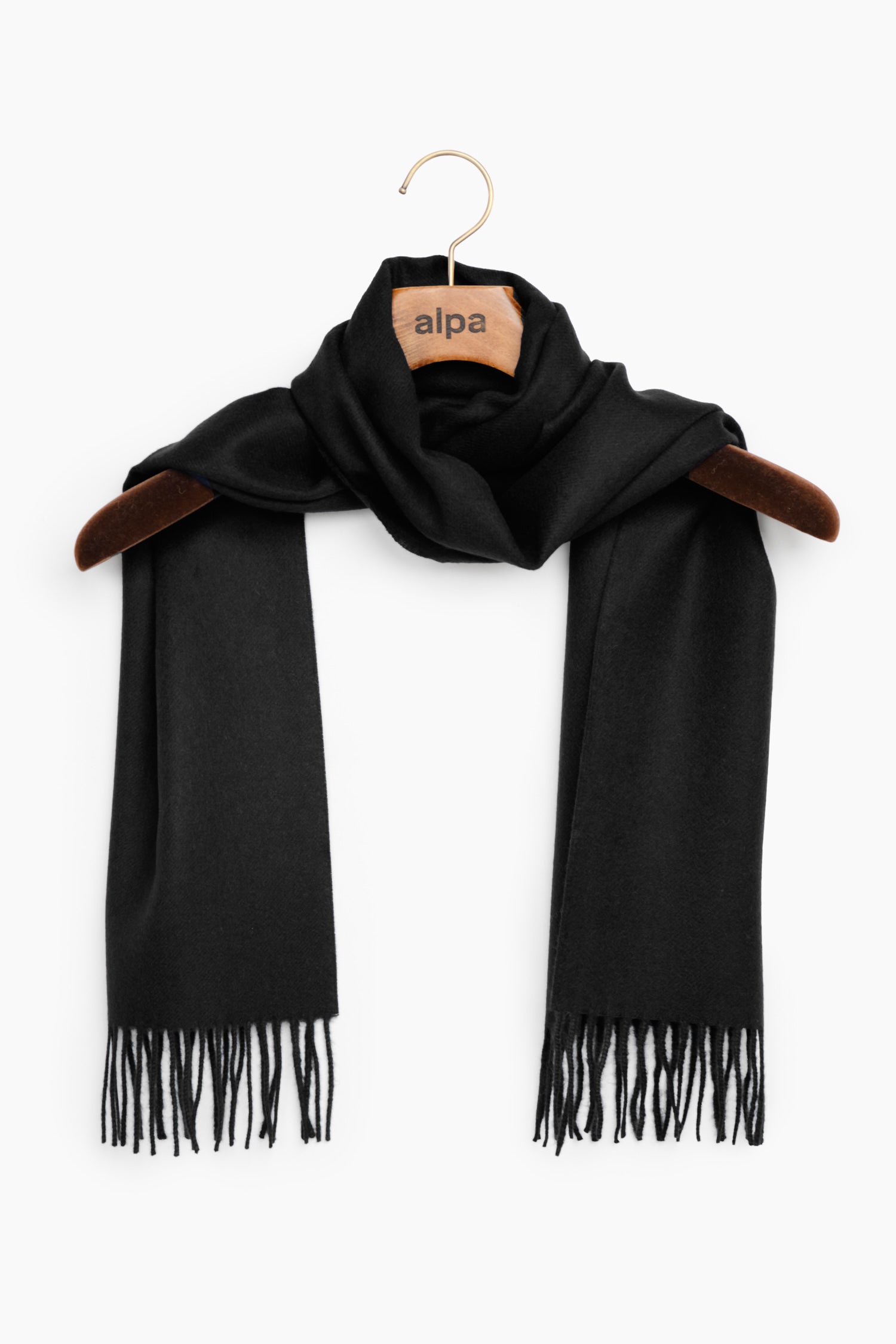 Line Scarf Black