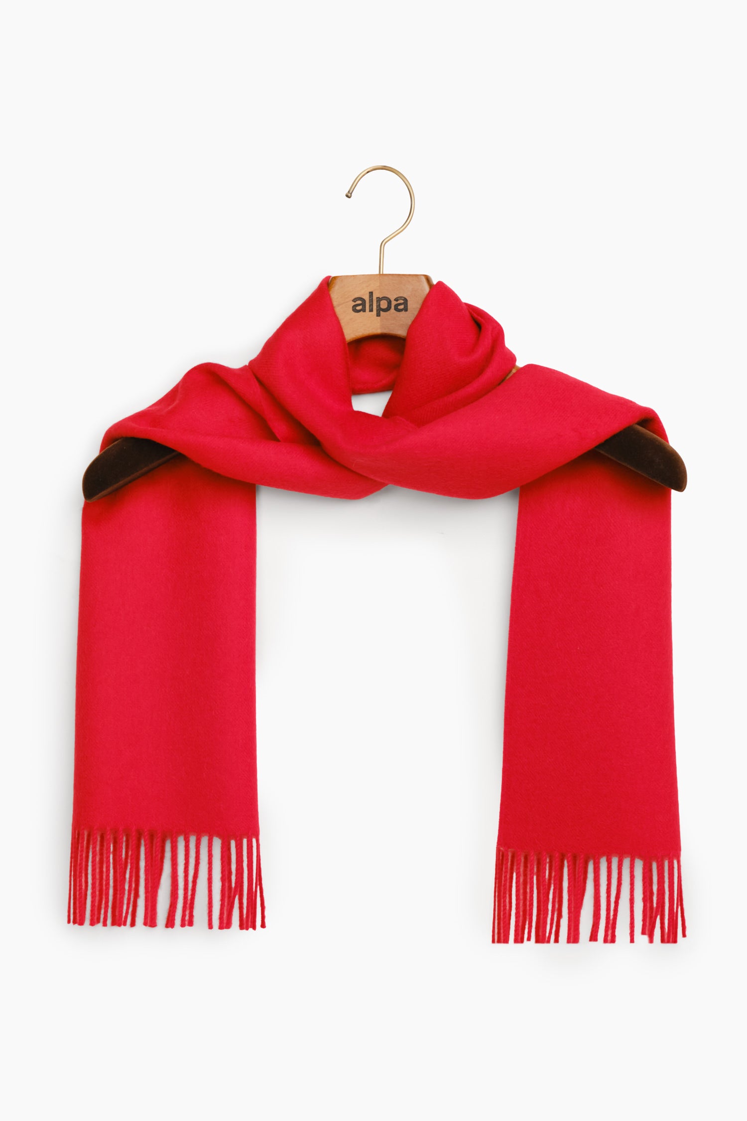 Line Scarf Red