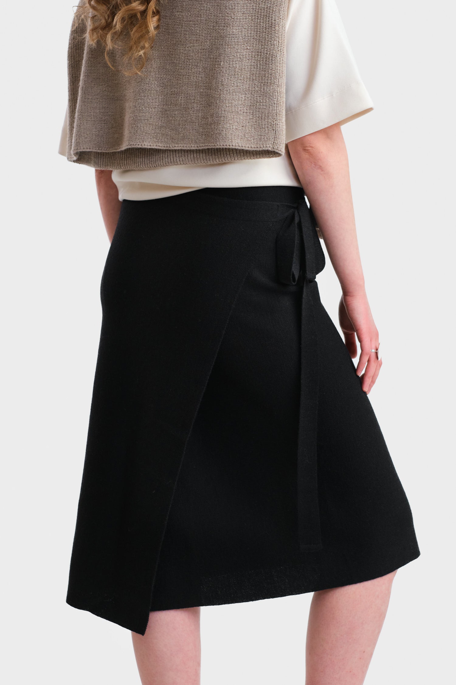 Origami Skirt Black