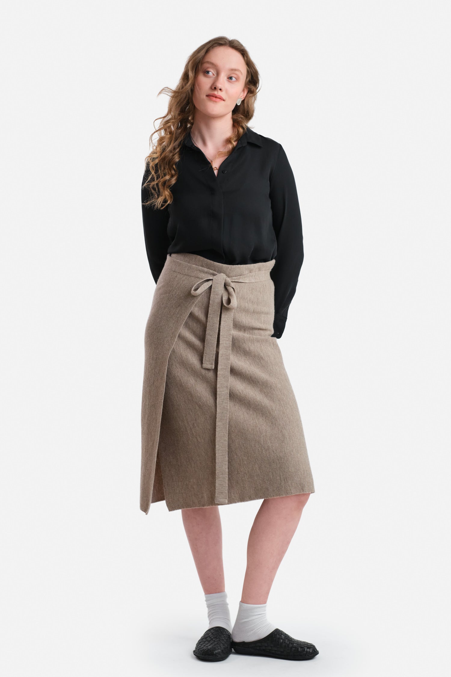 Origami Skirt Greige
