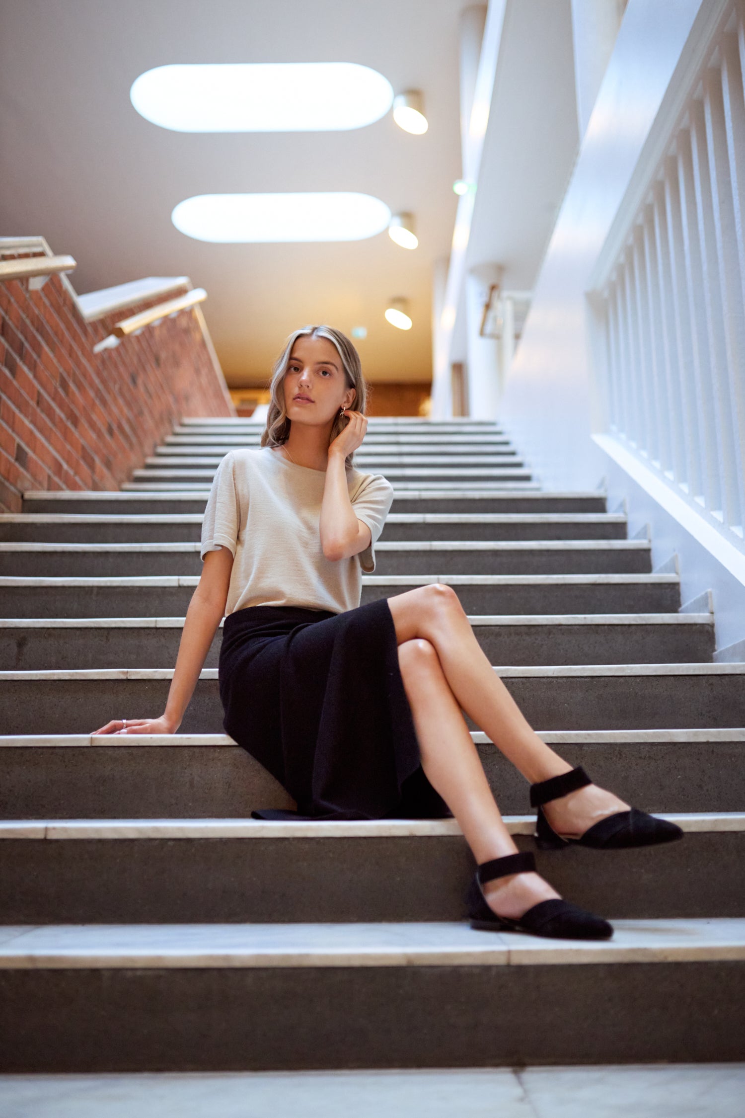 Origami Skirt Black
