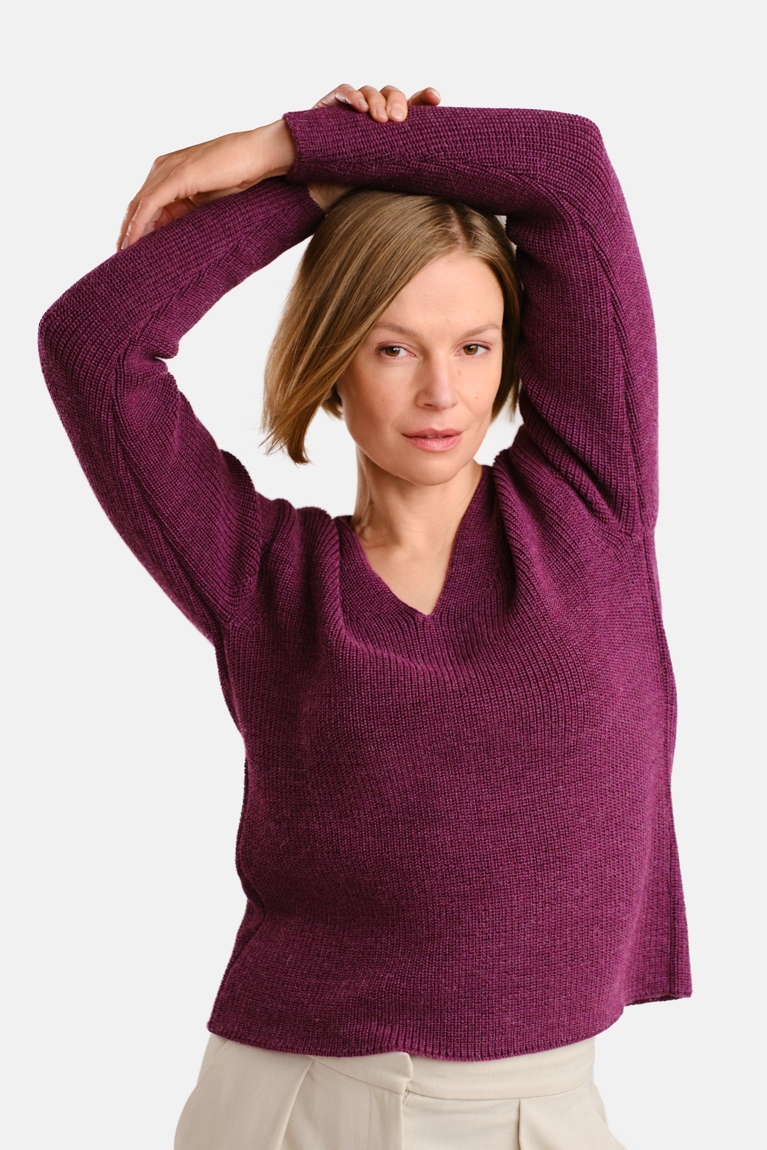 Chunky Knit Sweater Heather