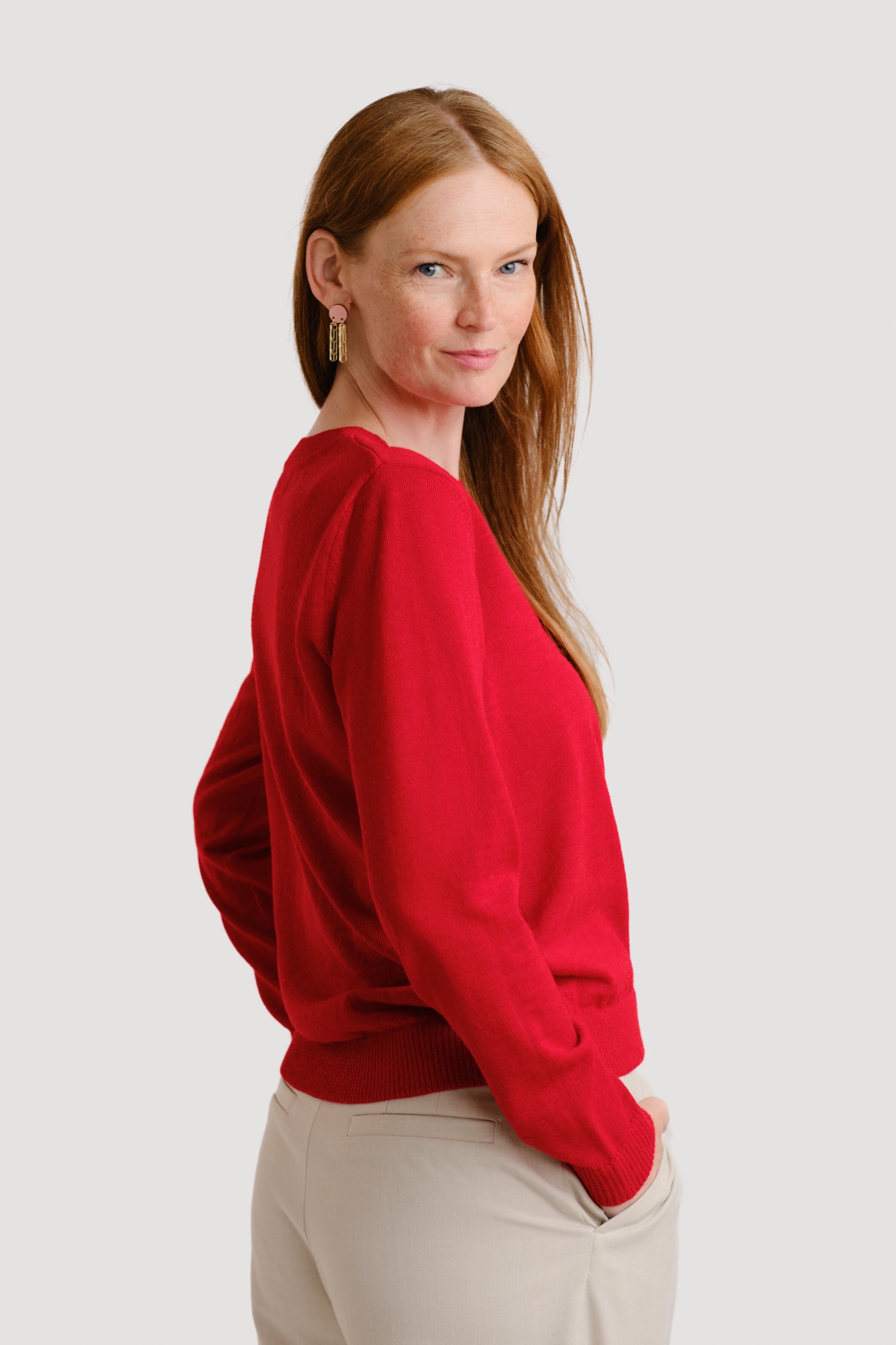 Clear Jumper Lingonberry