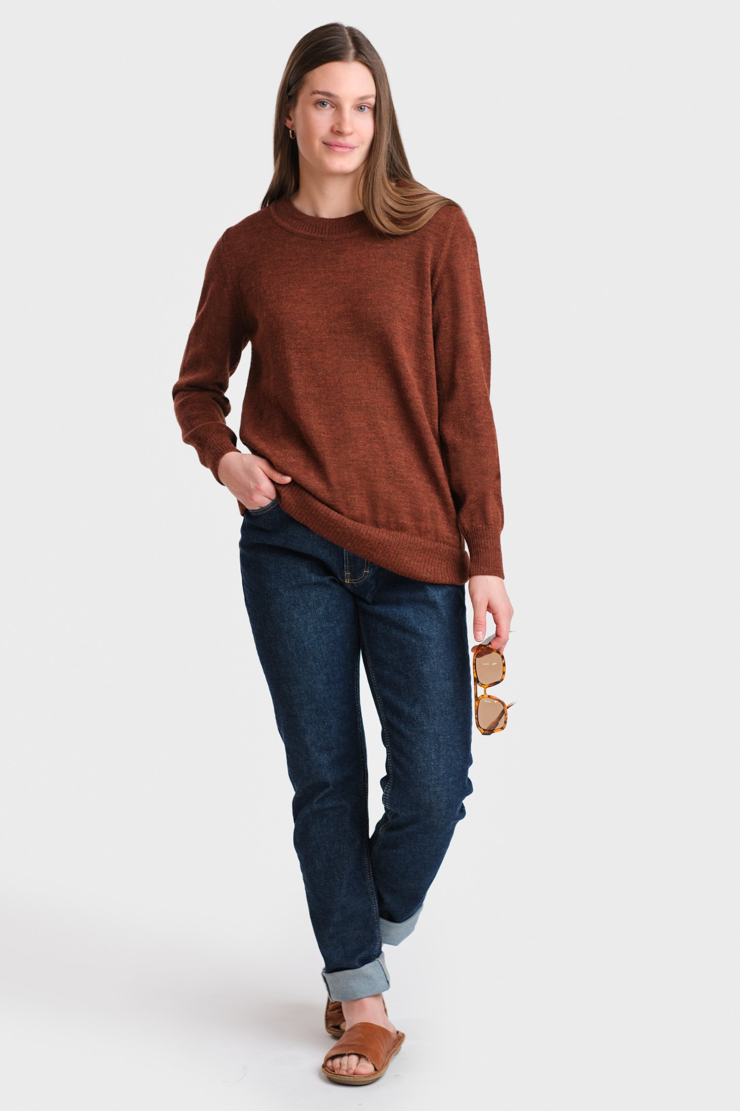 Dialogue Sweater Mahogany