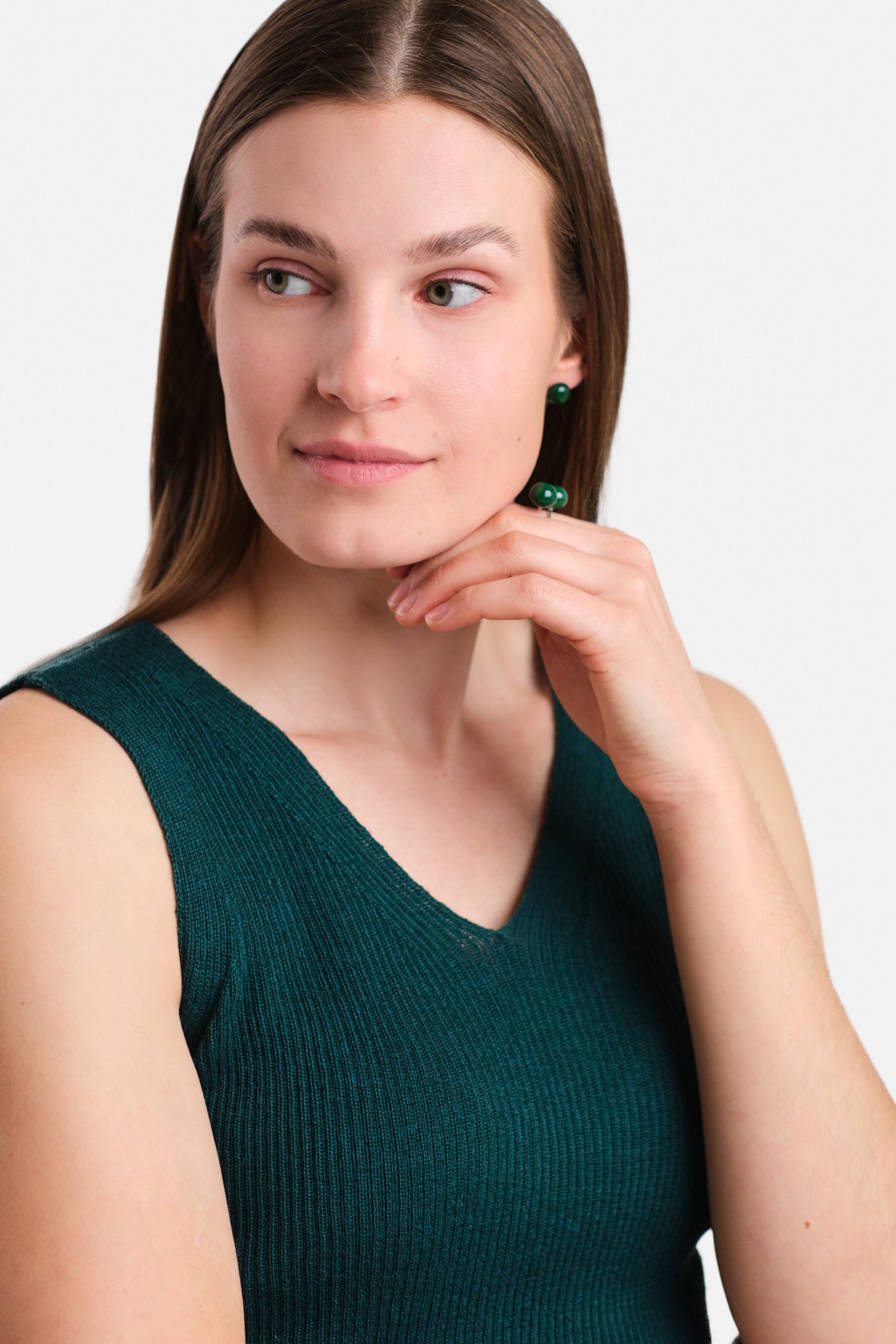 Flow Knitted Top Darkteal