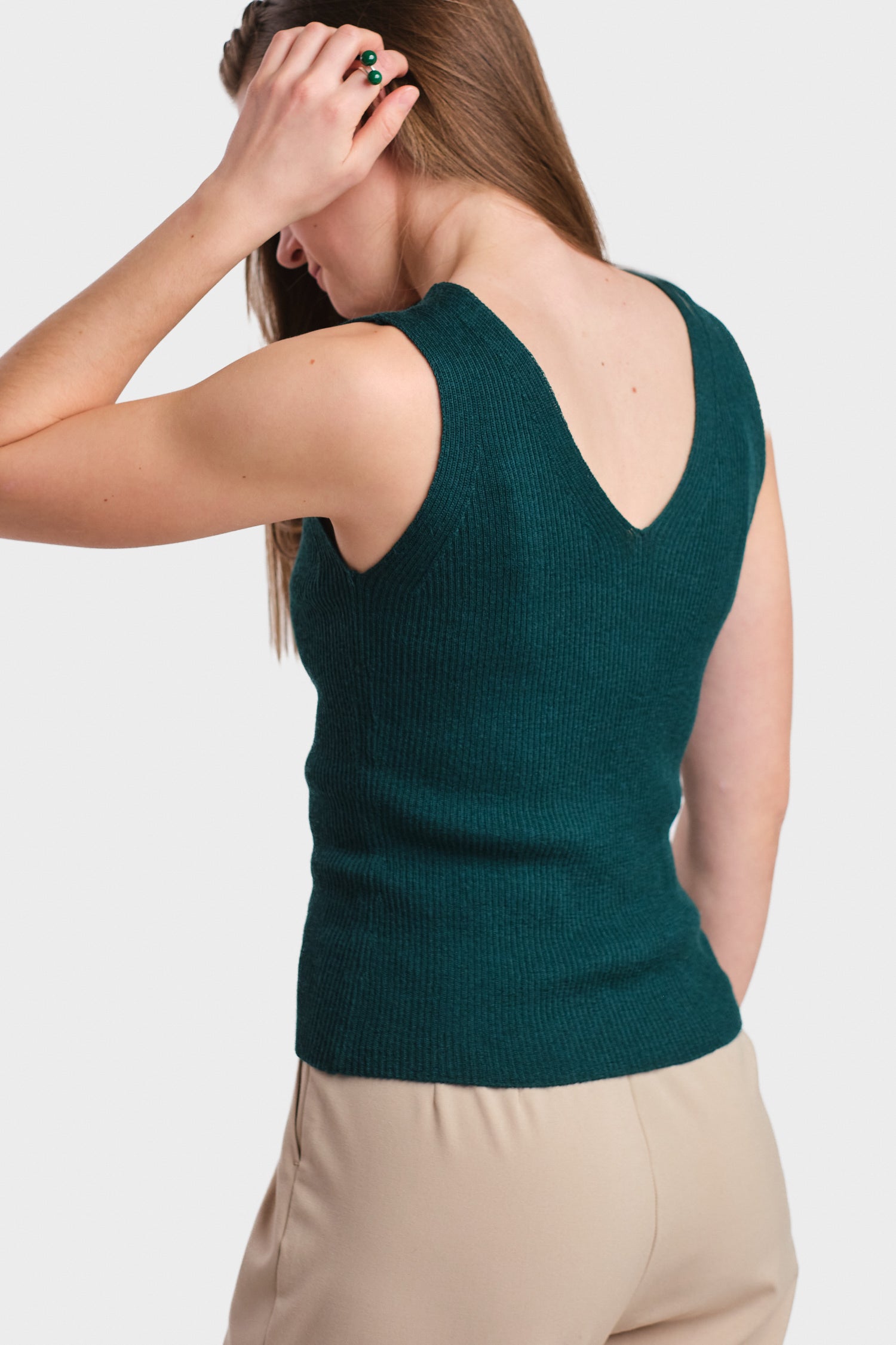Flow Knitted Top Darkteal