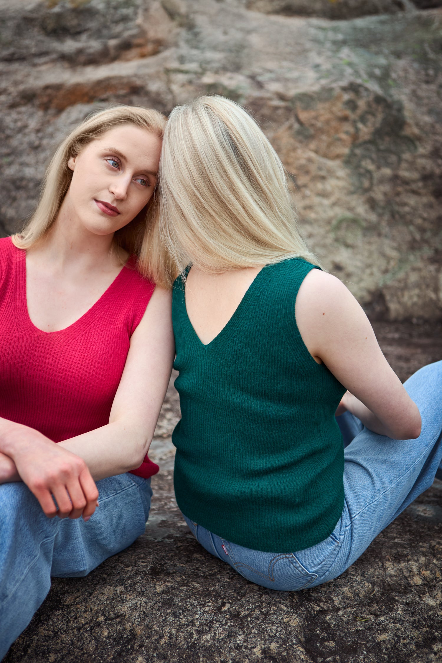 Flow Knitted Top Darkteal