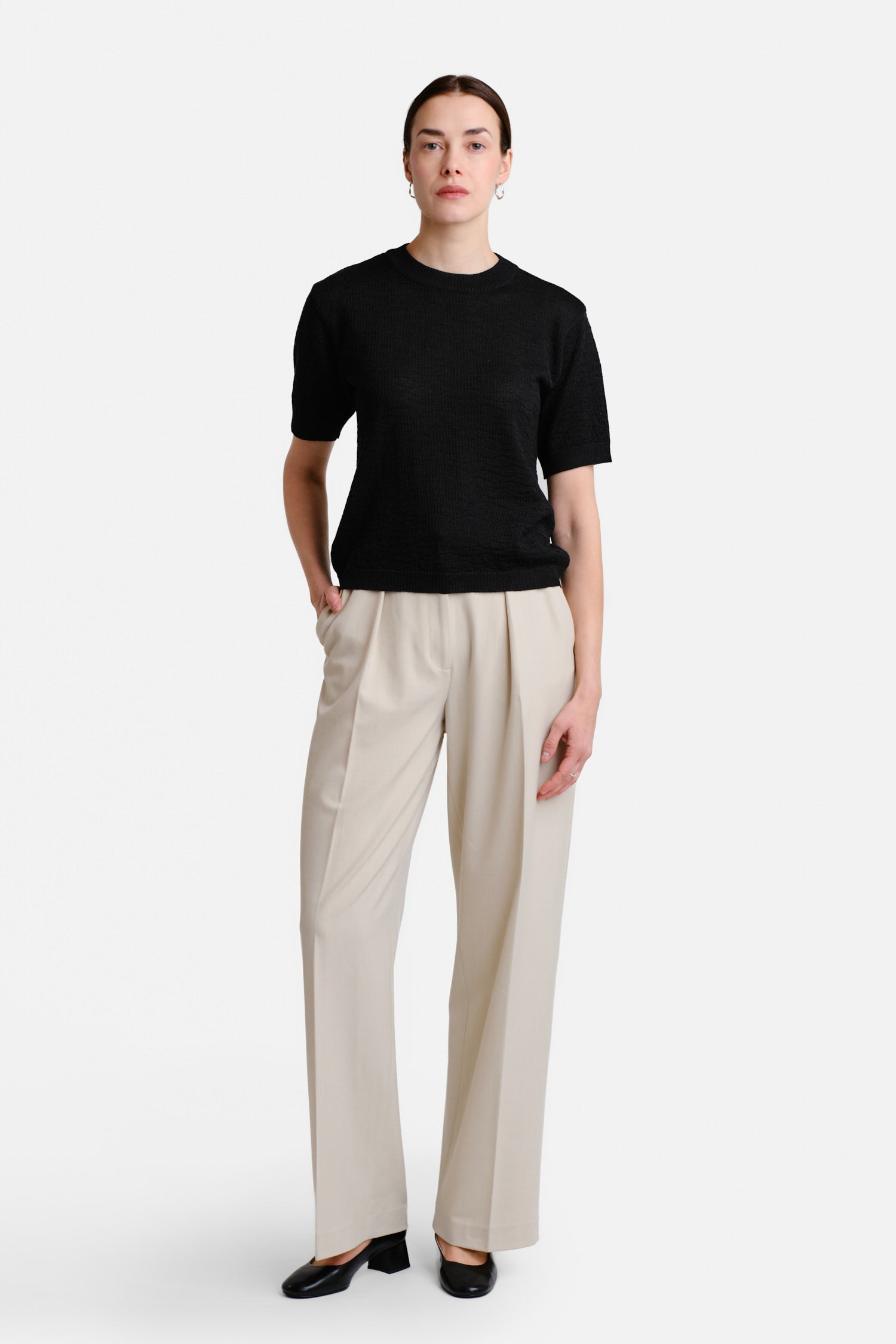 Pebble T Shirt Black
