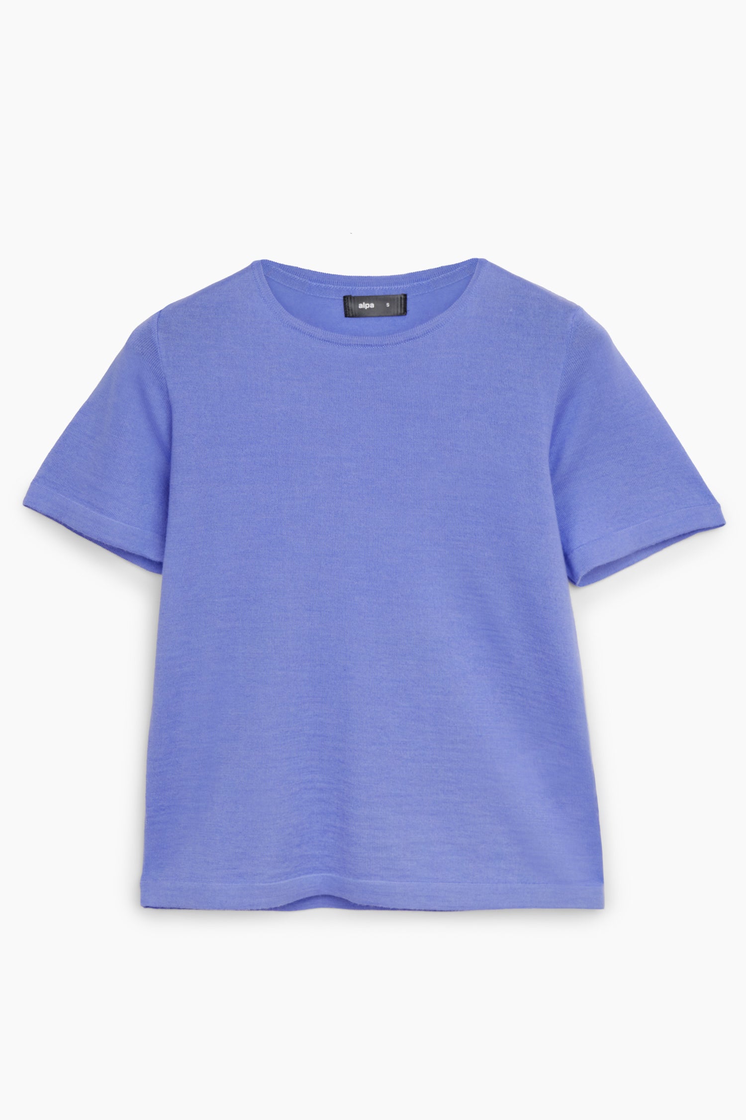 Simple Knit T Shirt Bluebell