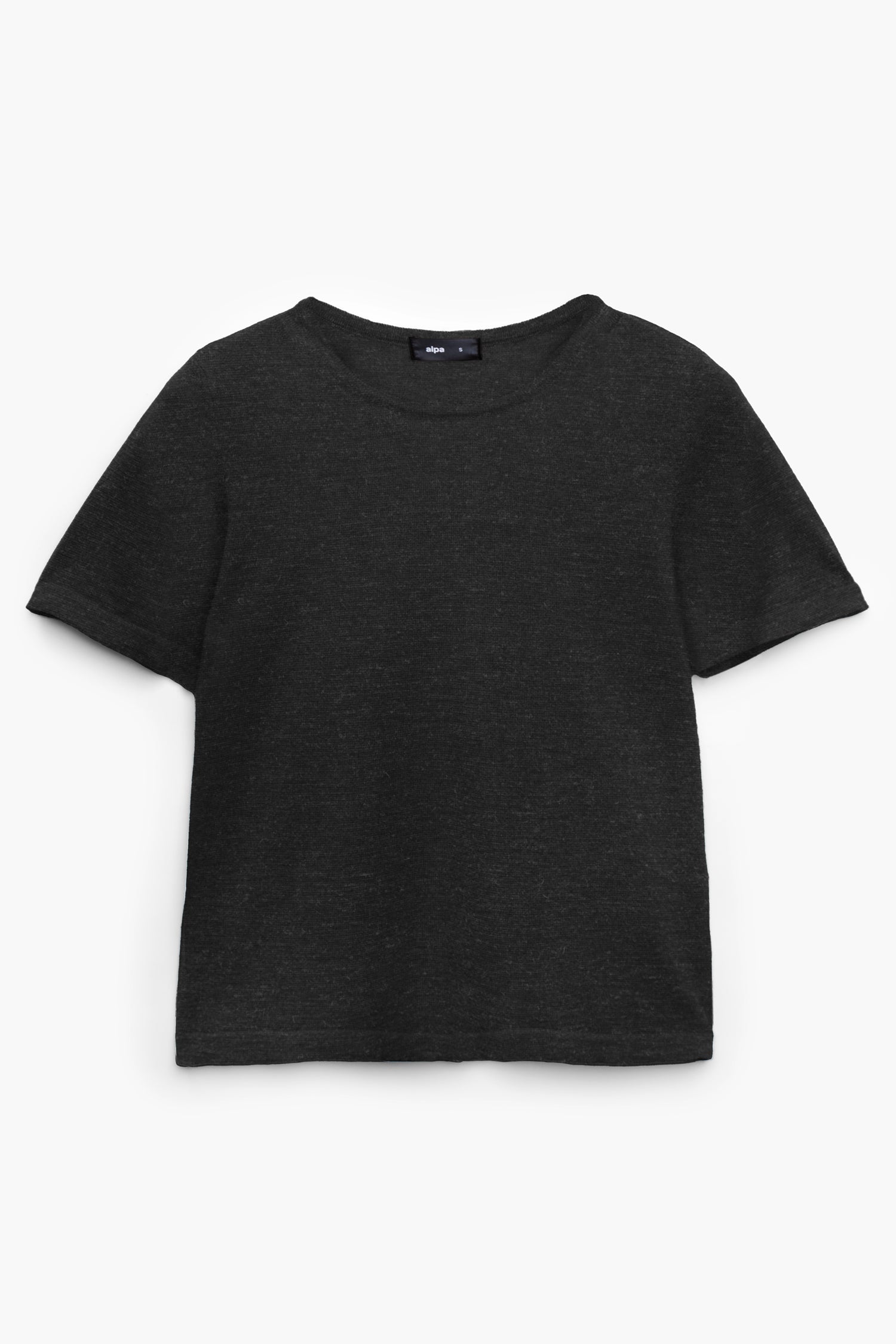 Simple Knit T Shirt Graphite