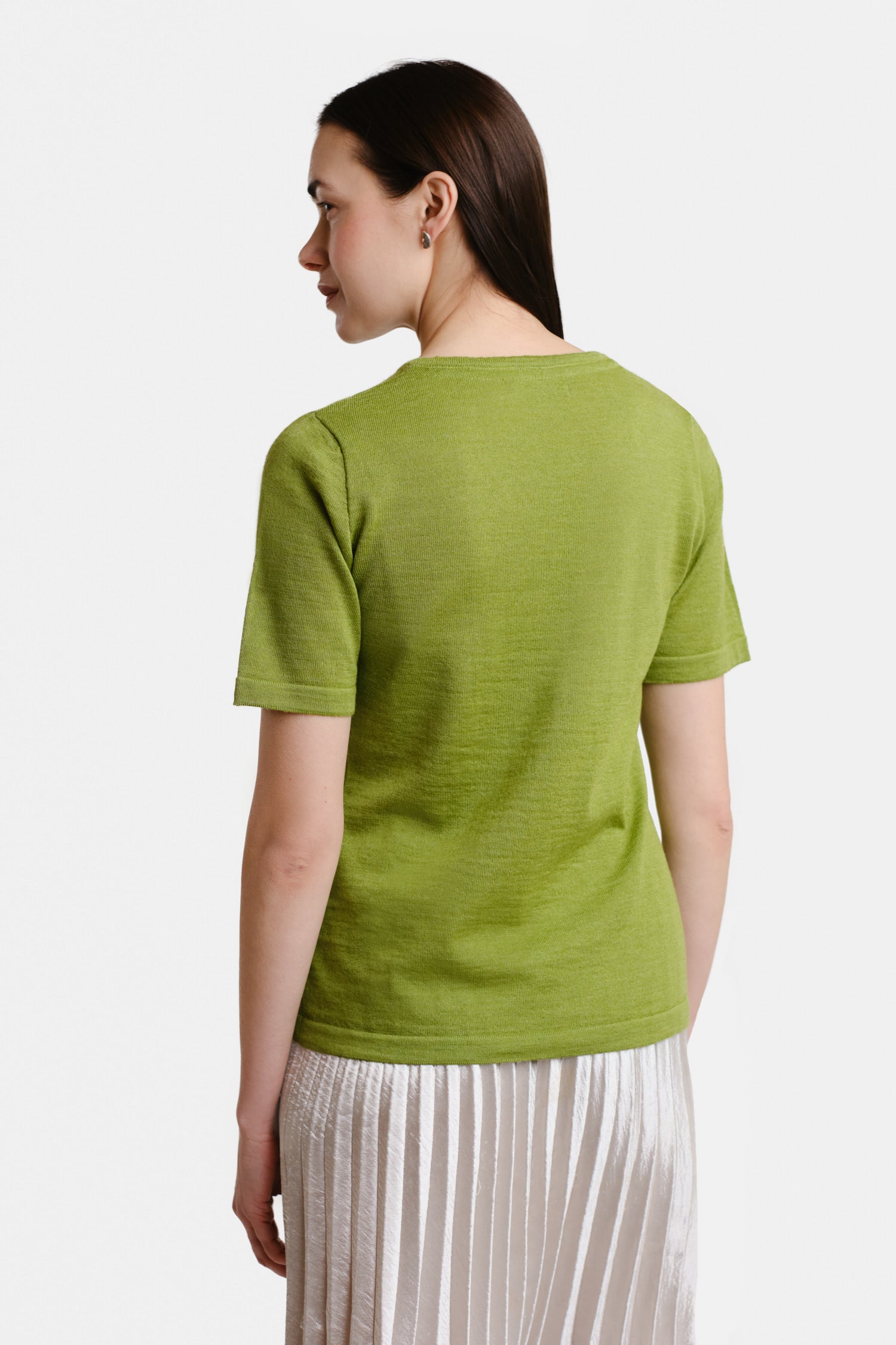 Valley Knit T Shirt Lime