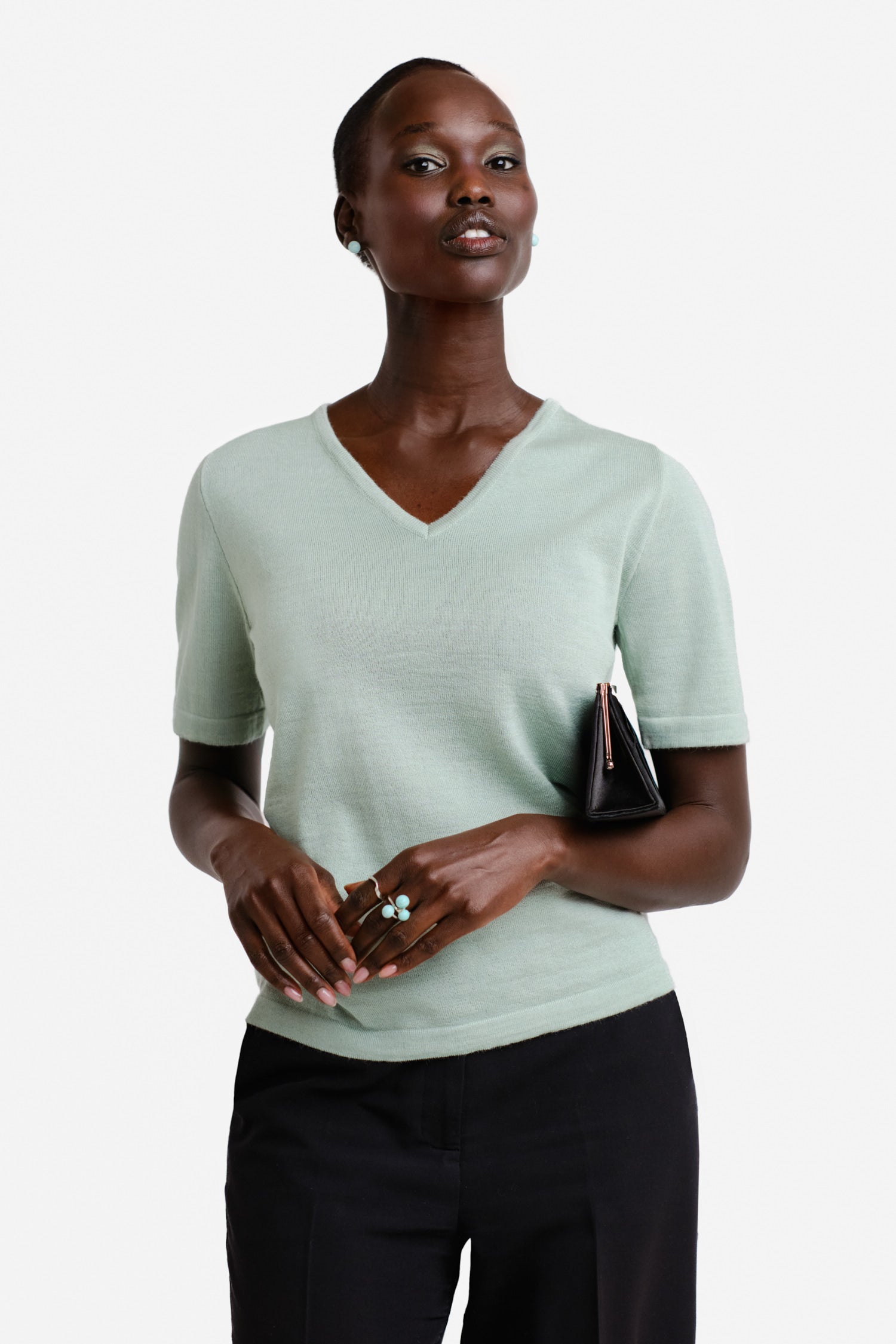 Valley Knit T Shirt Mint