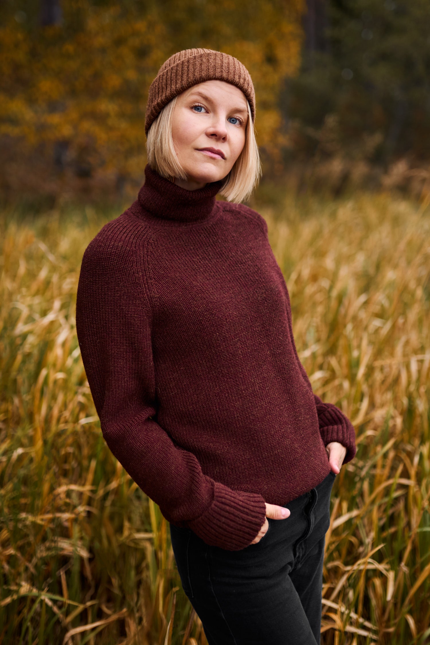 Vesikko Turtleneck Bordeaux 2